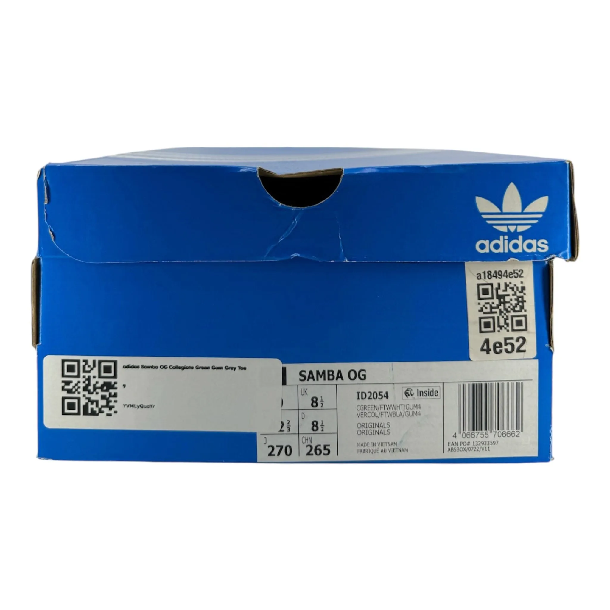 adidas Samba OG Collegiate Green Gum Grey Toe