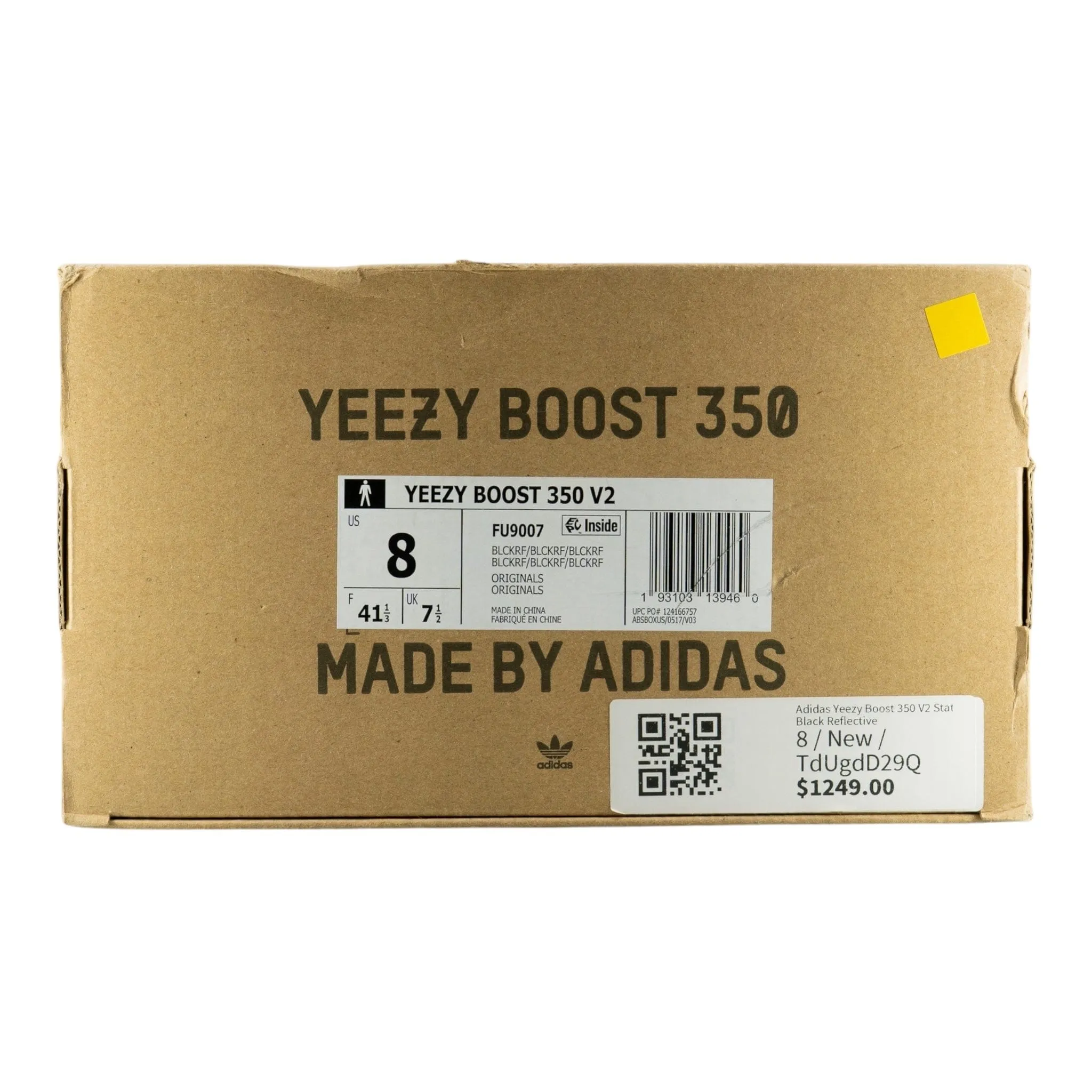 adidas Yeezy Boost 350 V2 Static Black (Reflective)
