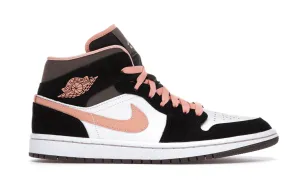 Air Jordan 1 Mid Peach Mocha (W)