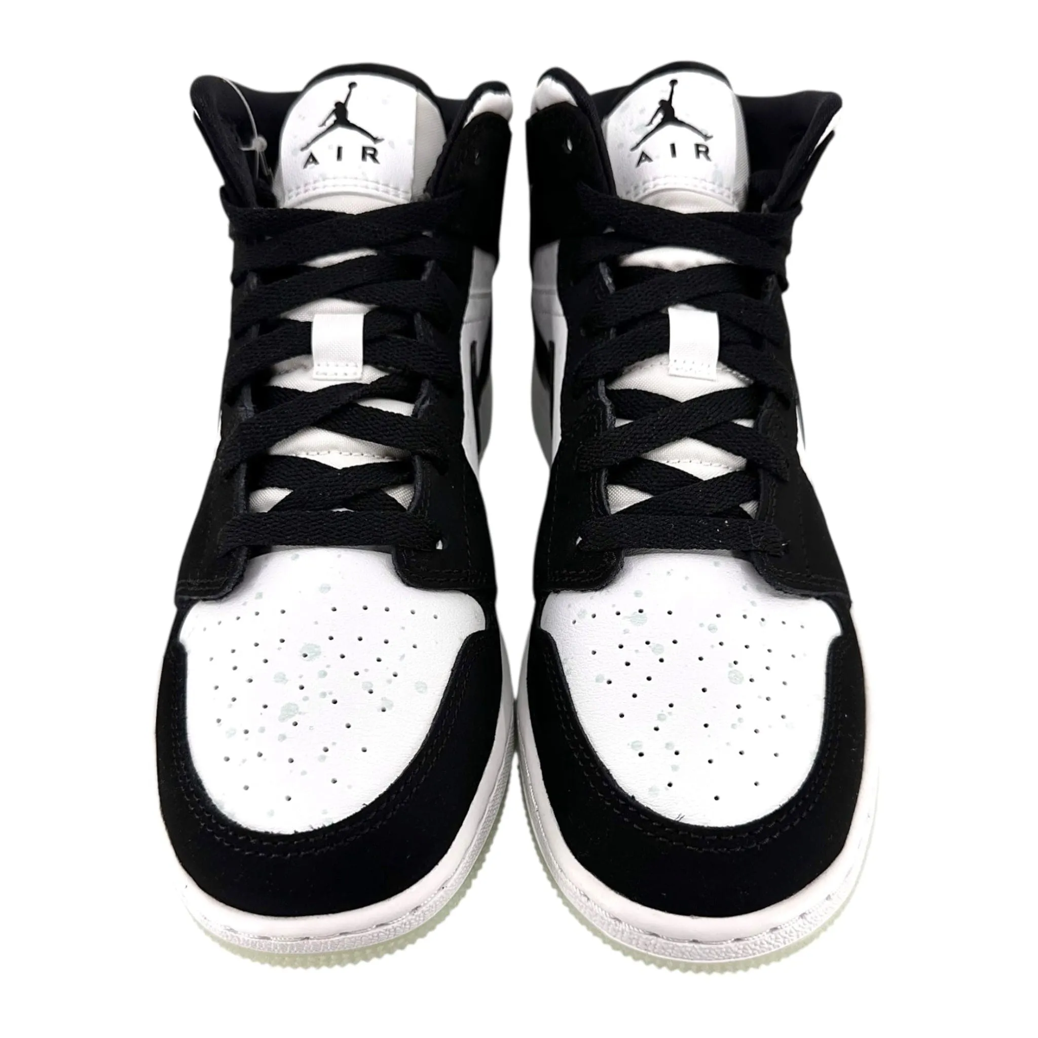 Air Jordan 1 Mid White Black Teal Tint (GS) (MISPRINT)