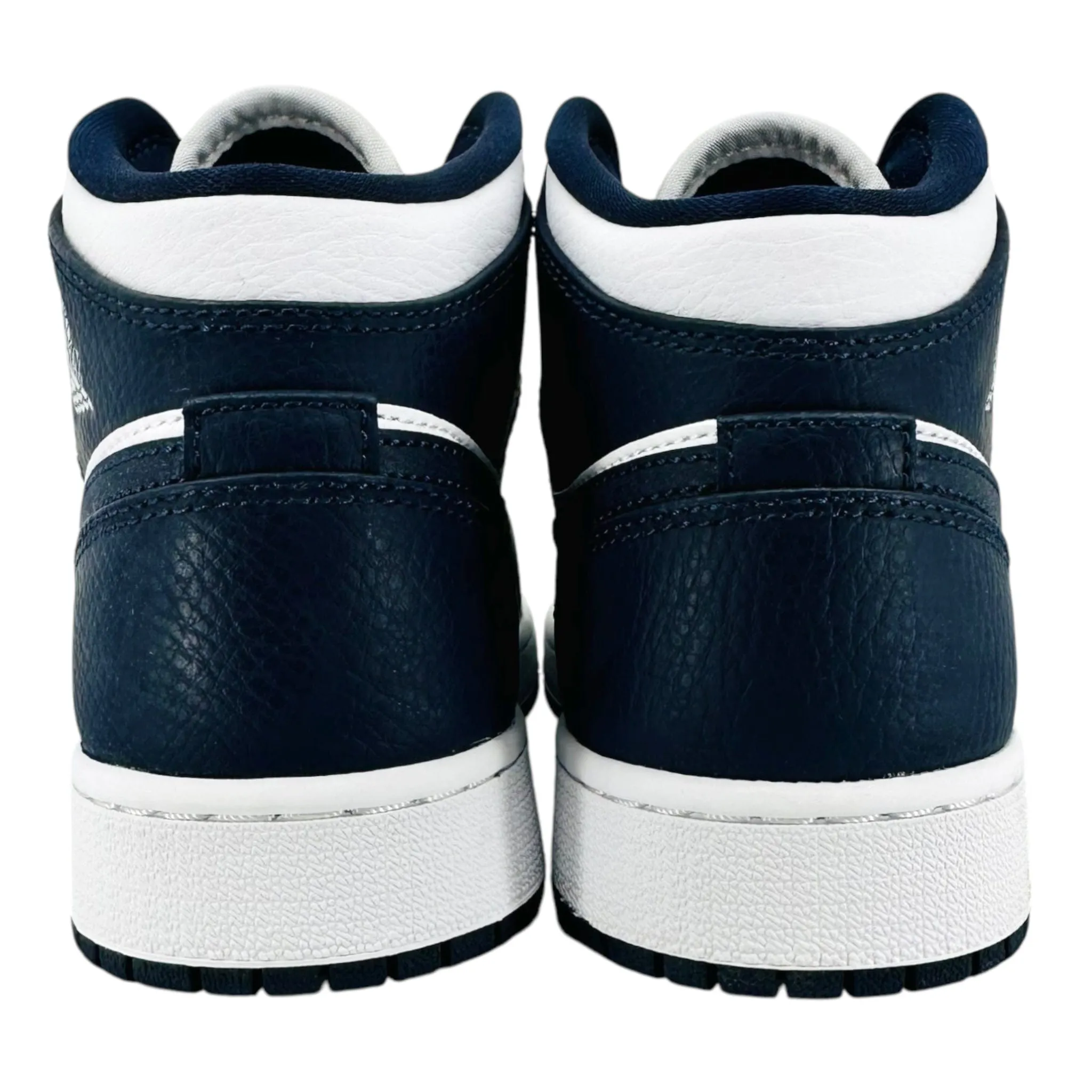 Air Jordan 1 Mid White Metallic Gold Obsidian (GS)