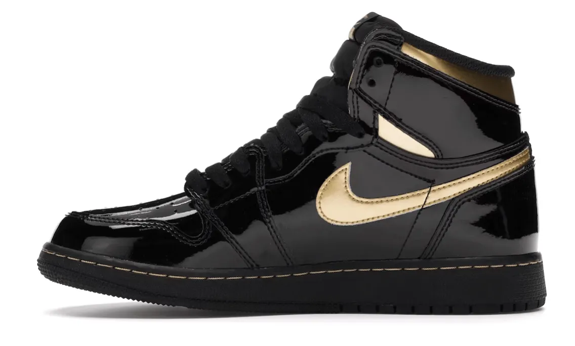 Air Jordan 1 Retro High Black Metallic Gold (2020) (GS)