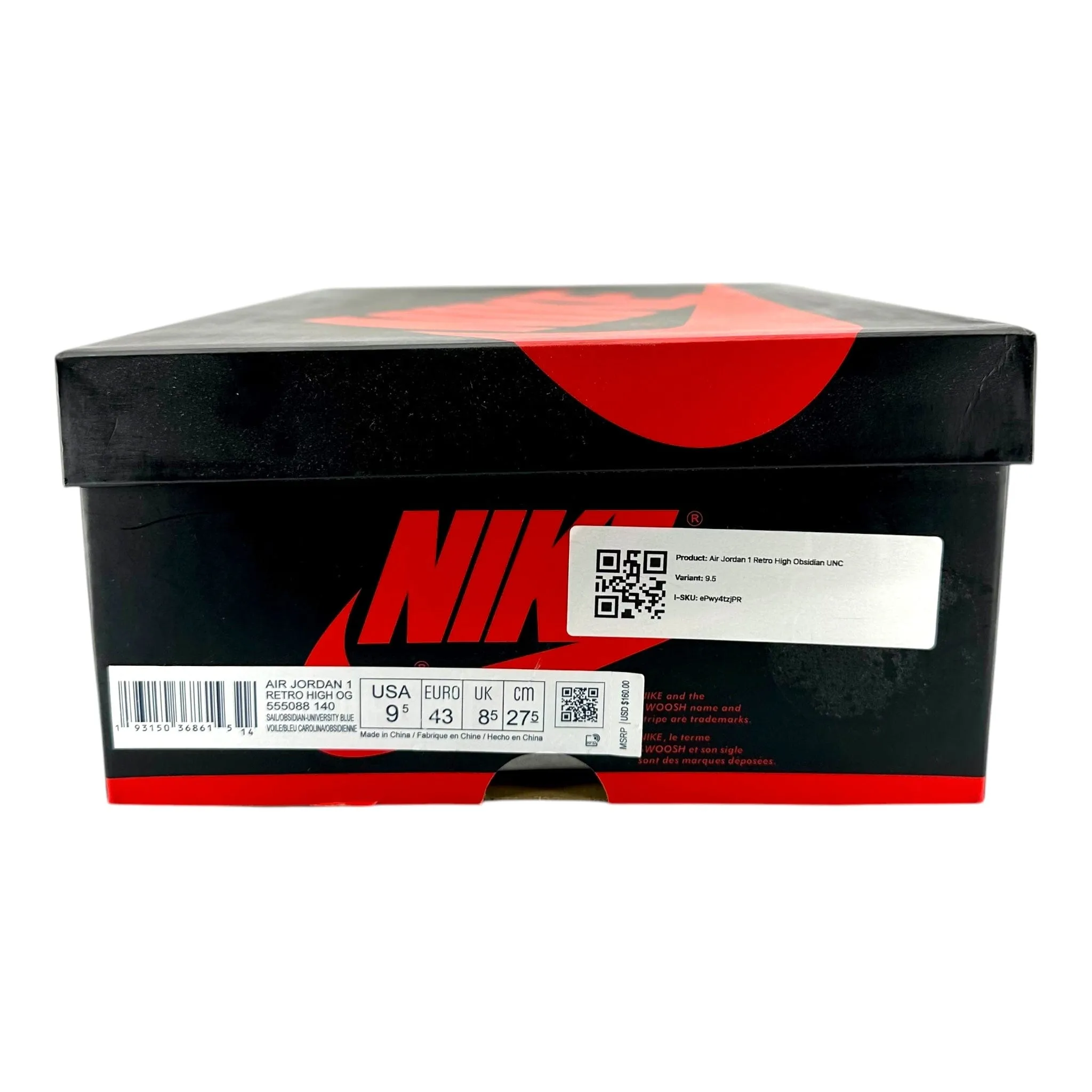 Air Jordan 1 Retro High Obsidian UNC