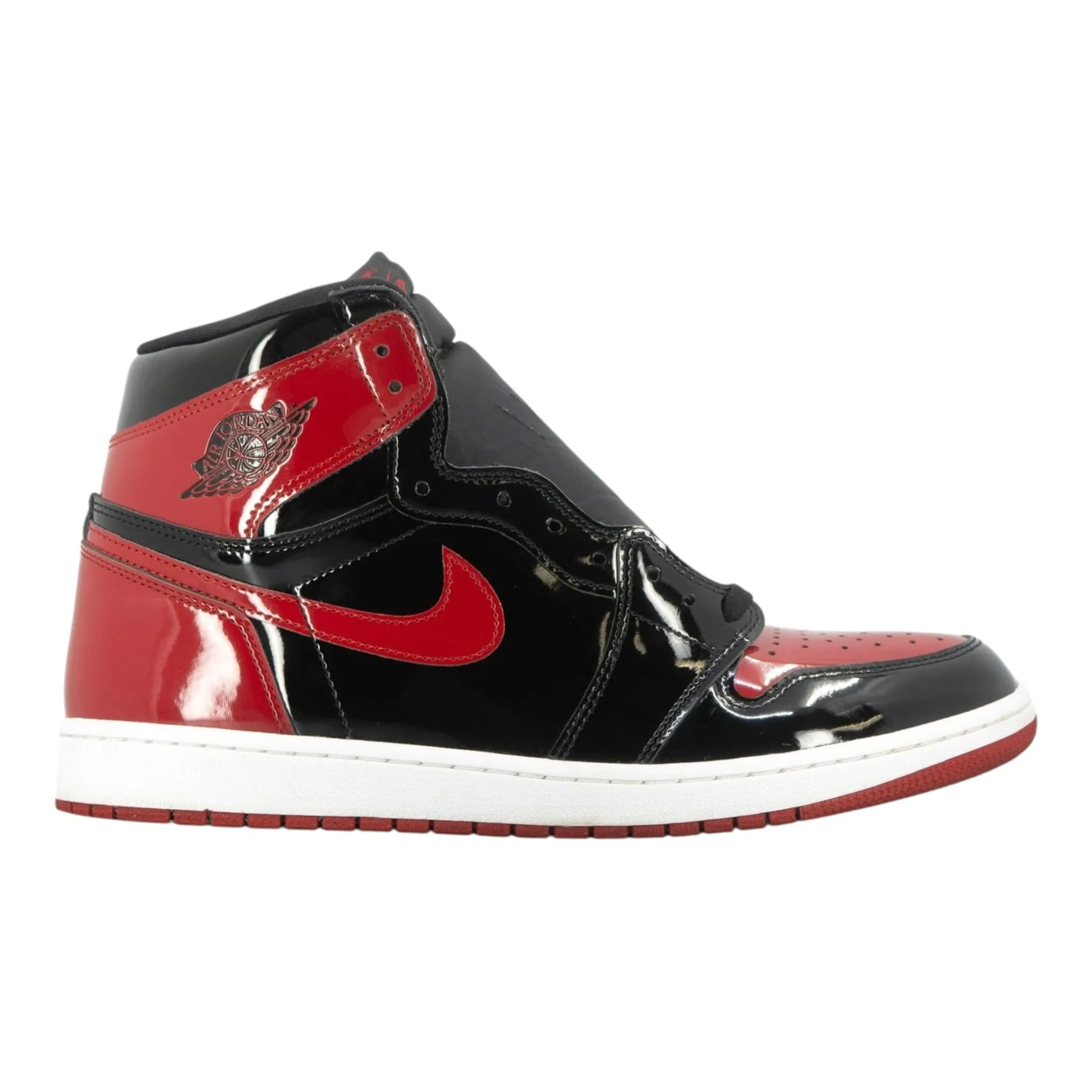 Air Jordan 1 Retro High OG Bred Patent Pre-Owned