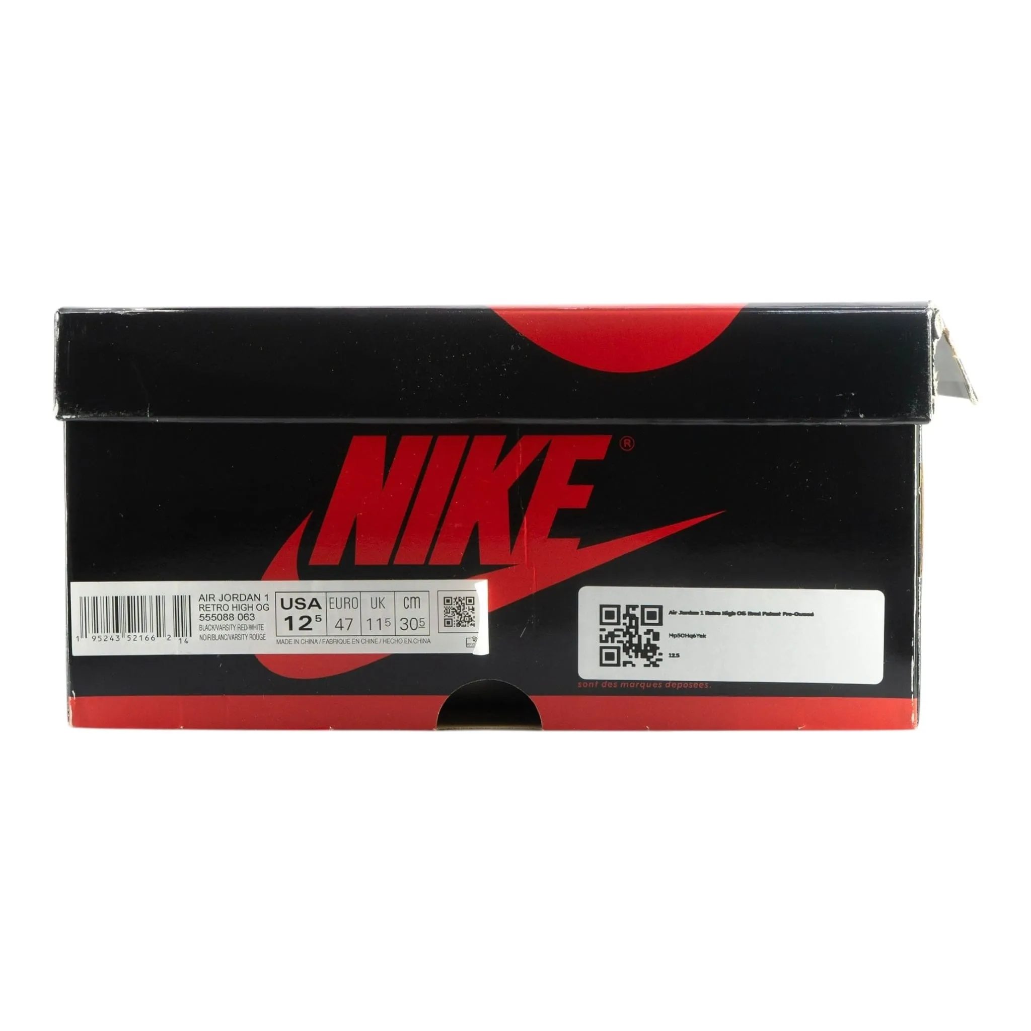 Air Jordan 1 Retro High OG Bred Patent Pre-Owned