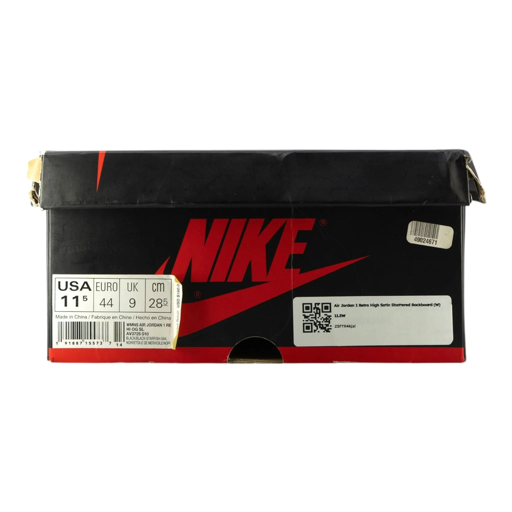 Air Jordan 1 Retro High Satin Shattered Backboard (W) Pre-Owned