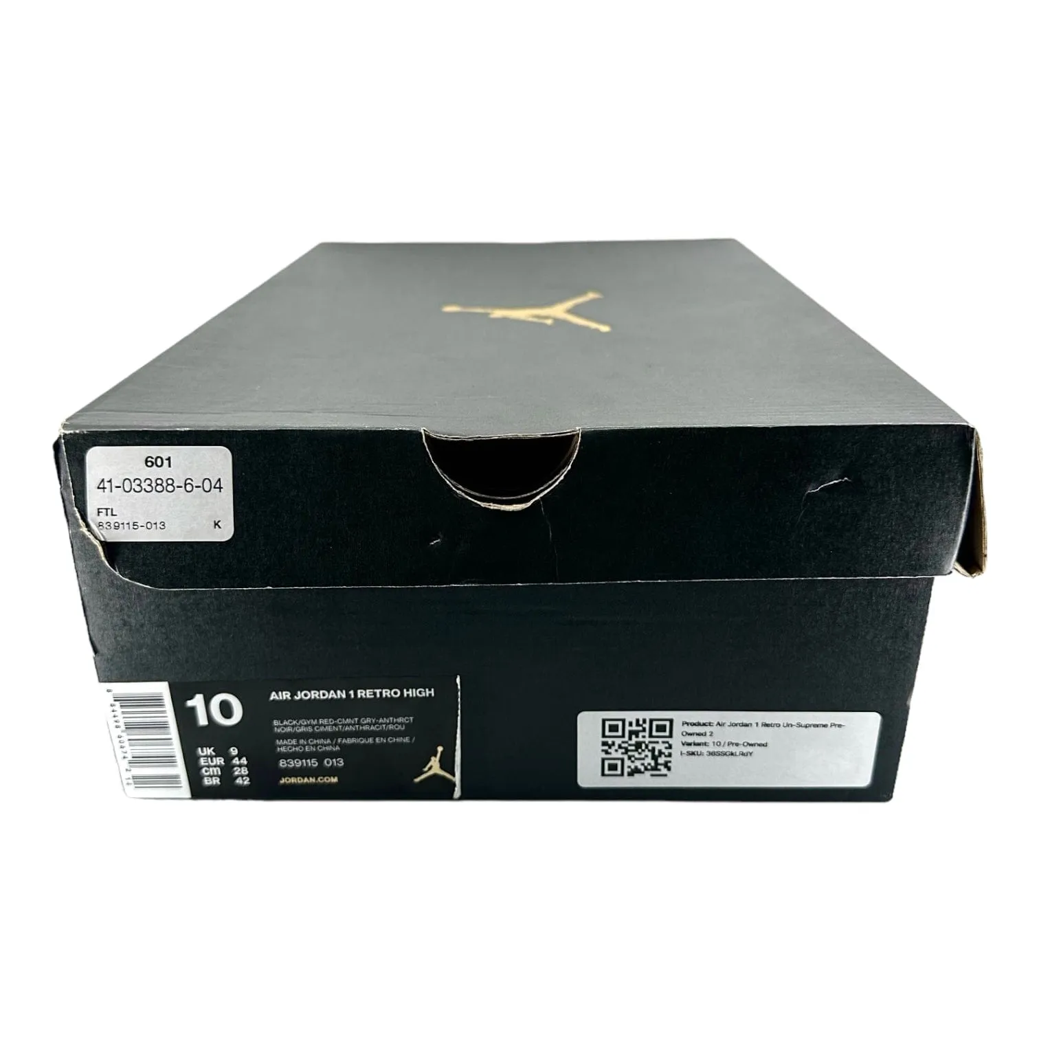 AIr Jordan 1 Retro Un-Supreme Pre-Owned