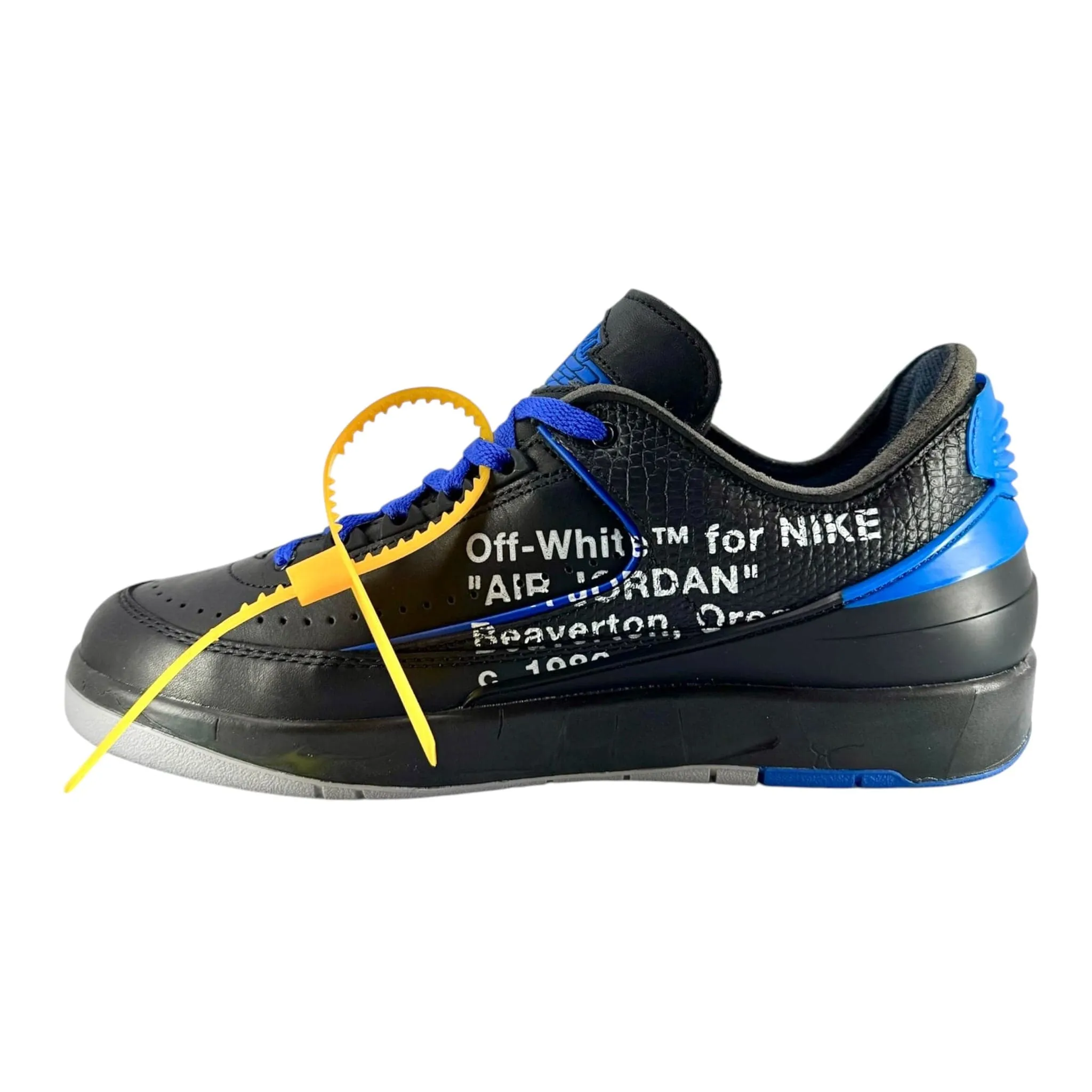 Air Jordan 2 Retro Low SP Off-White Black Blue Pre-Owned