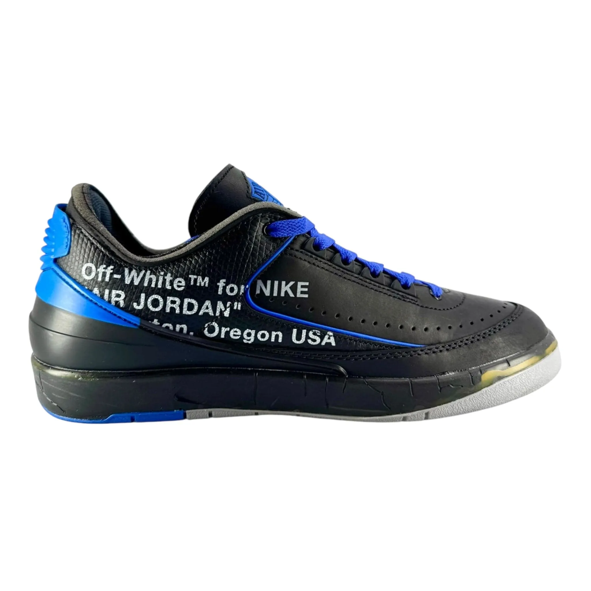 Air Jordan 2 Retro Low SP Off-White Black Blue Pre-Owned