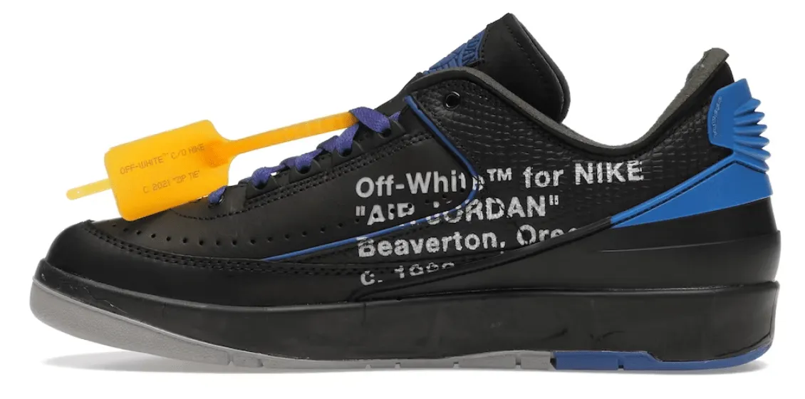 Air Jordan 2 Retro Low SP Off-White Black Blue