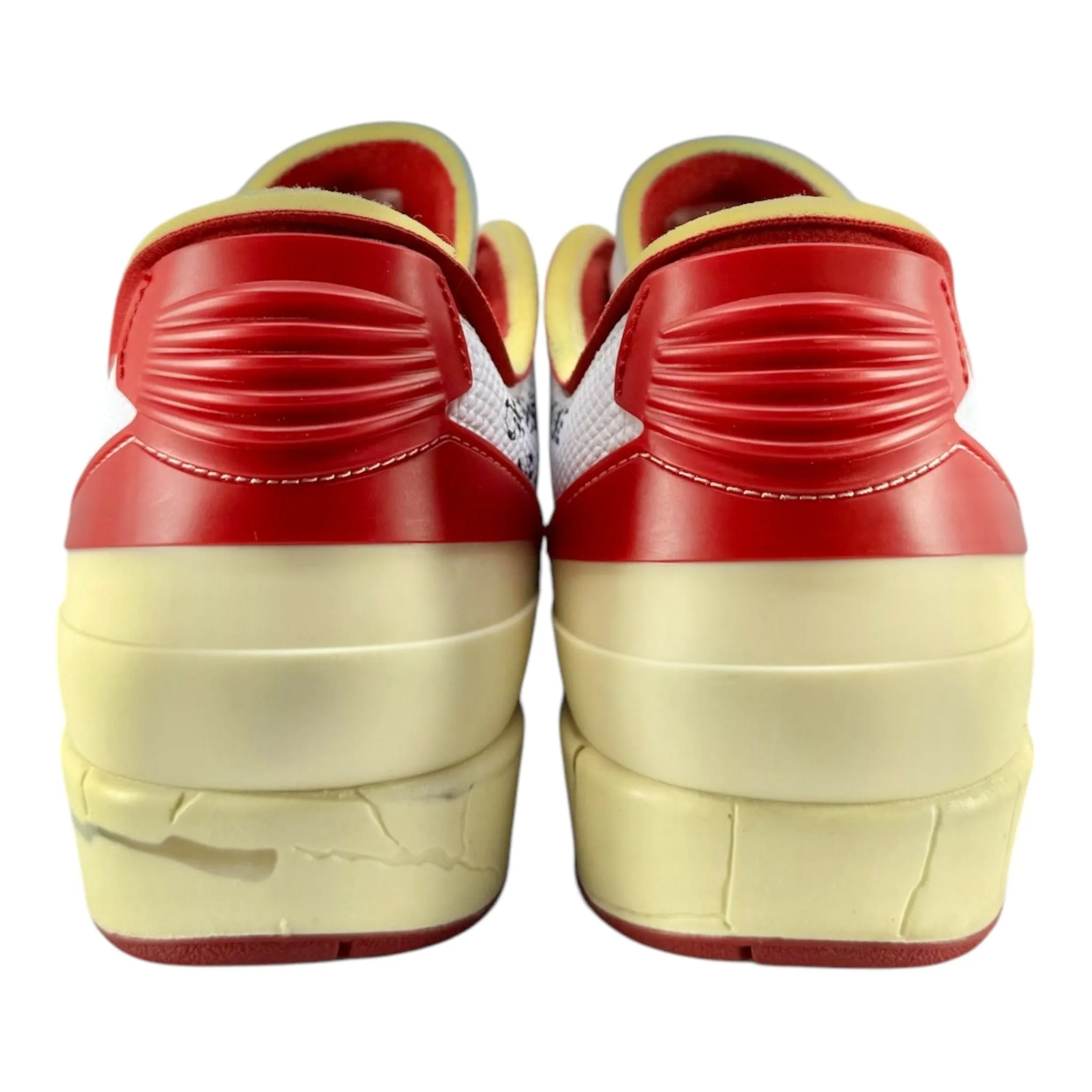 Air Jordan 2 Retro Low SP Off-White White Red Pre-Owned