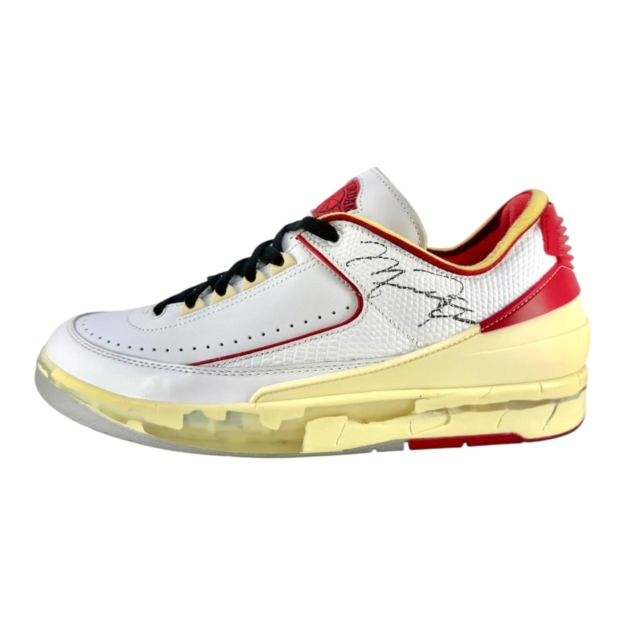Air Jordan 2 Retro Low SP Off-White White Red Pre-Owned