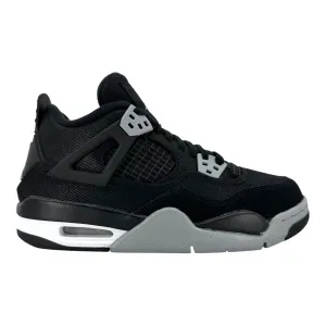 Air Jordan 4 Retro Black Canvas (GS)