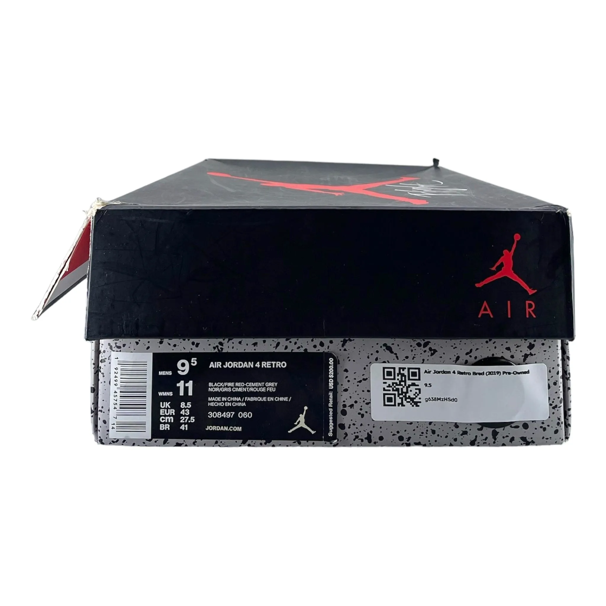 Air Jordan 4 Retro Bred (2019) Pre-Owned