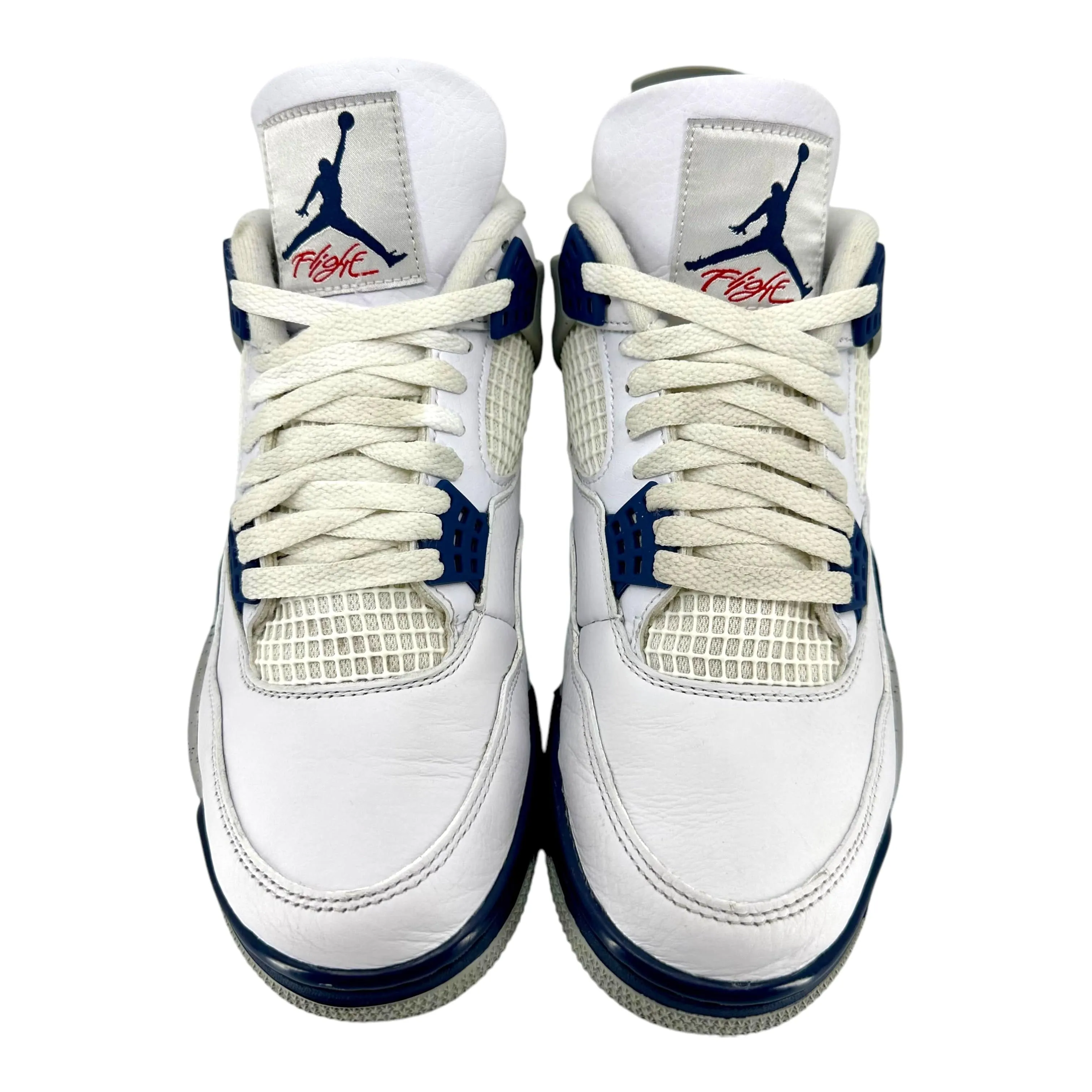 Air Jordan 4 Retro White Midnight Navy Pre-Owned
