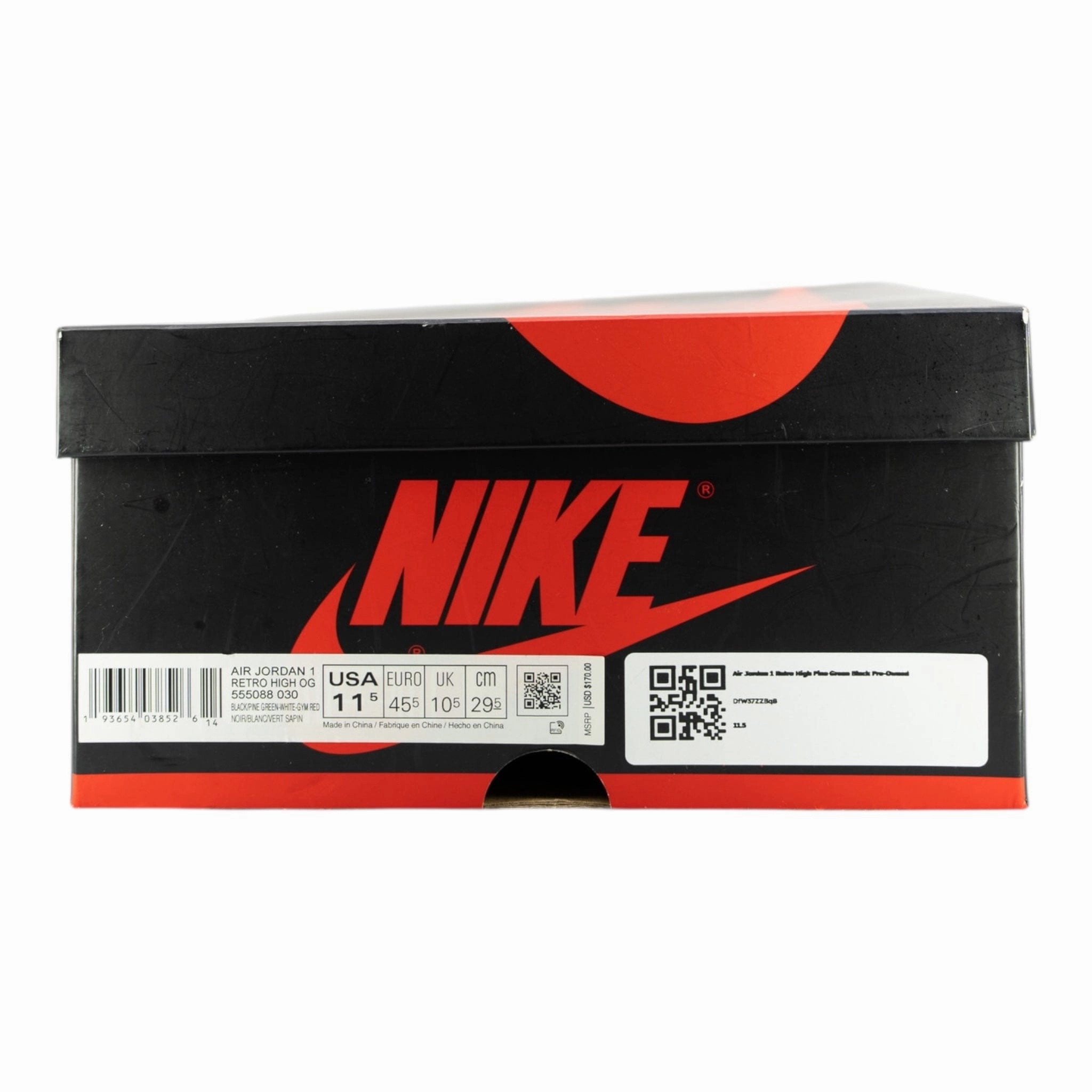 Air Jordan 1 Retro High Pine Green Black Pre-Owned