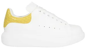 Alexander McQueen Larry Oversized Sneaker Crocodile White Yellow (W)