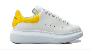 Alexander McQueen Larry Oversized Sneaker Ochre Croc White Dawn