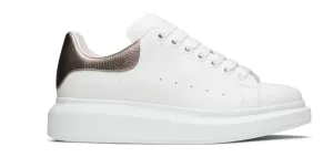 Alexander McQueen Larry Oversized Sneaker White Rose Gold