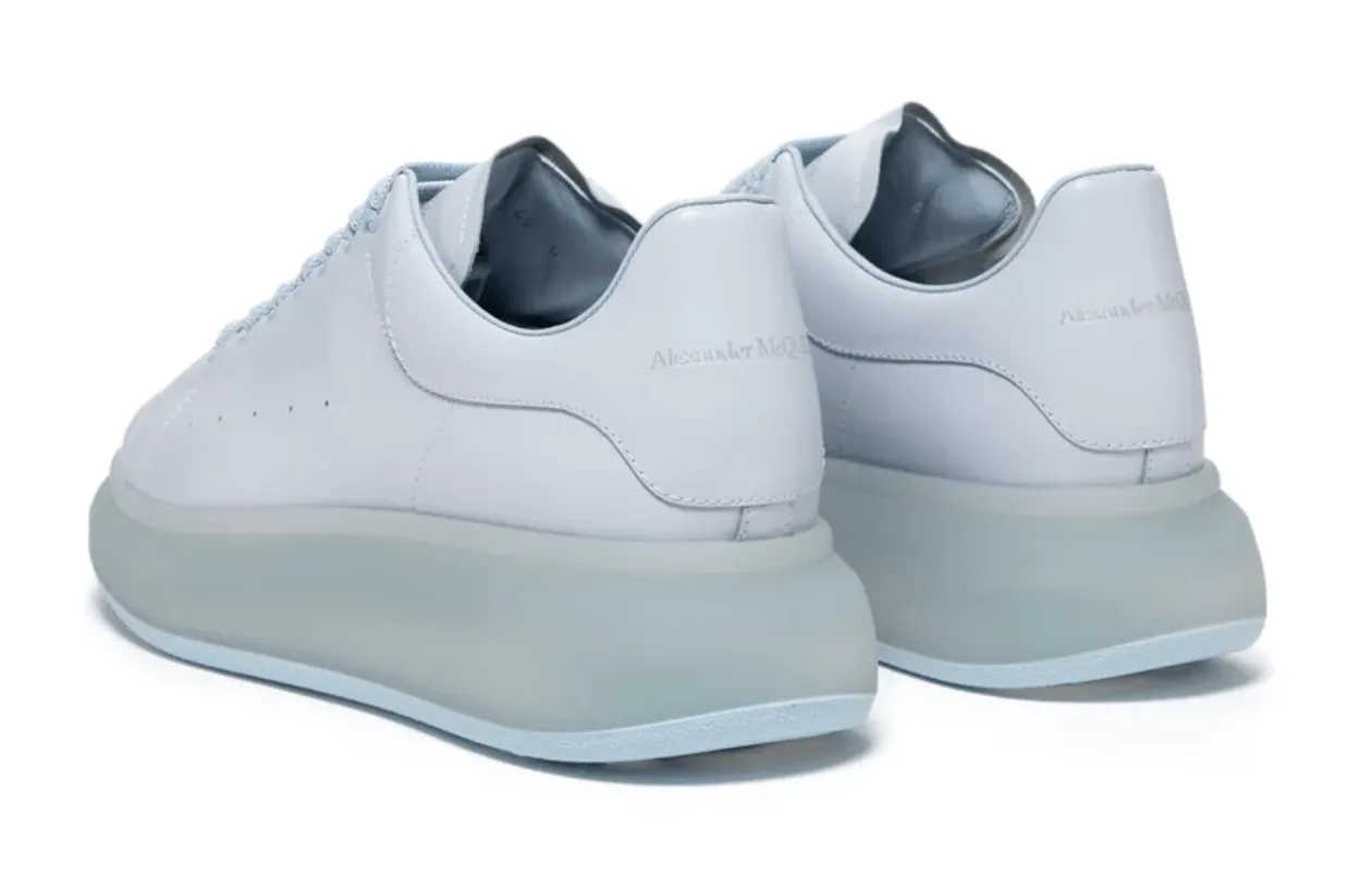 Alexander McQueen Patent Larry Sneaker Spring Blue