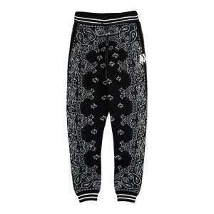 Amiri Bandana B-Ball Sweatpants Black White