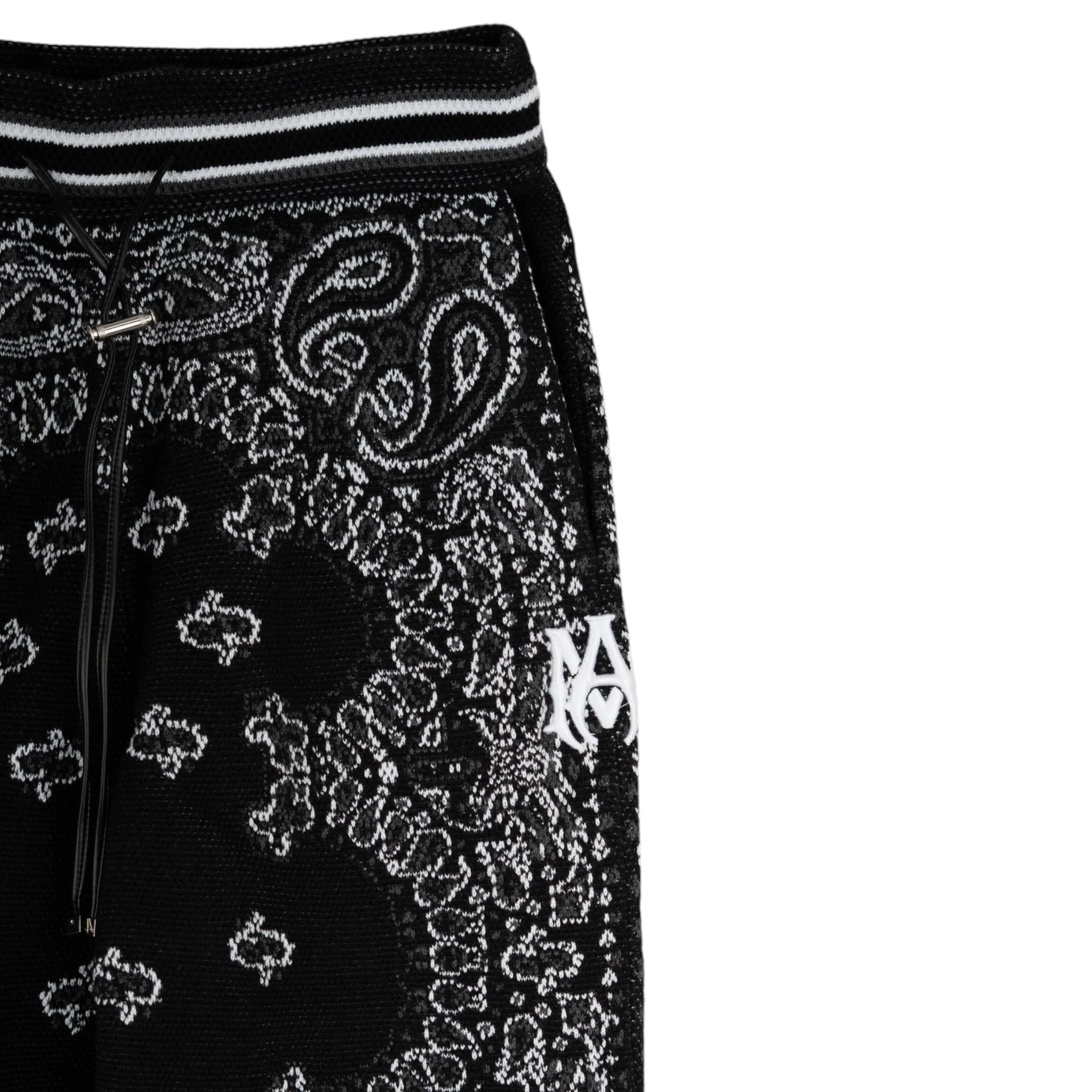 Amiri Bandana B-Ball Sweatpants Black White