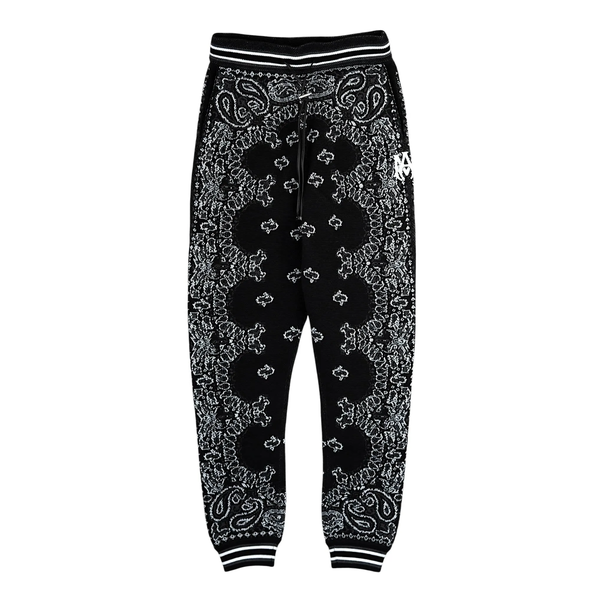 Amiri Bandana B-Ball Sweatpants Black White