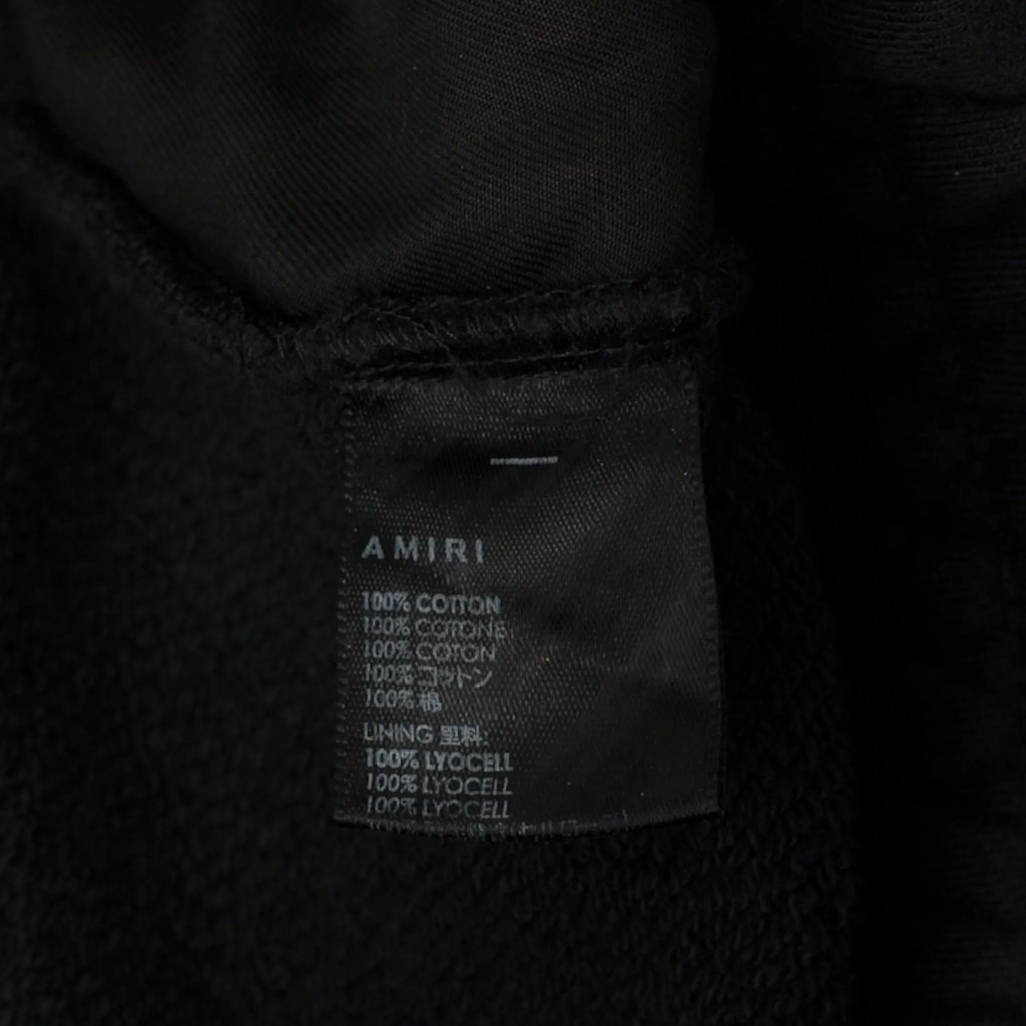 Amiri Cracked Dye Core Logo Sweatpants Black White