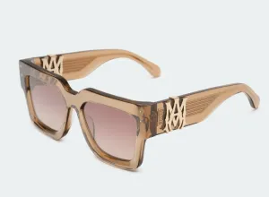 Amiri Jumbo MA Sunglasses Transparent Brown Gold