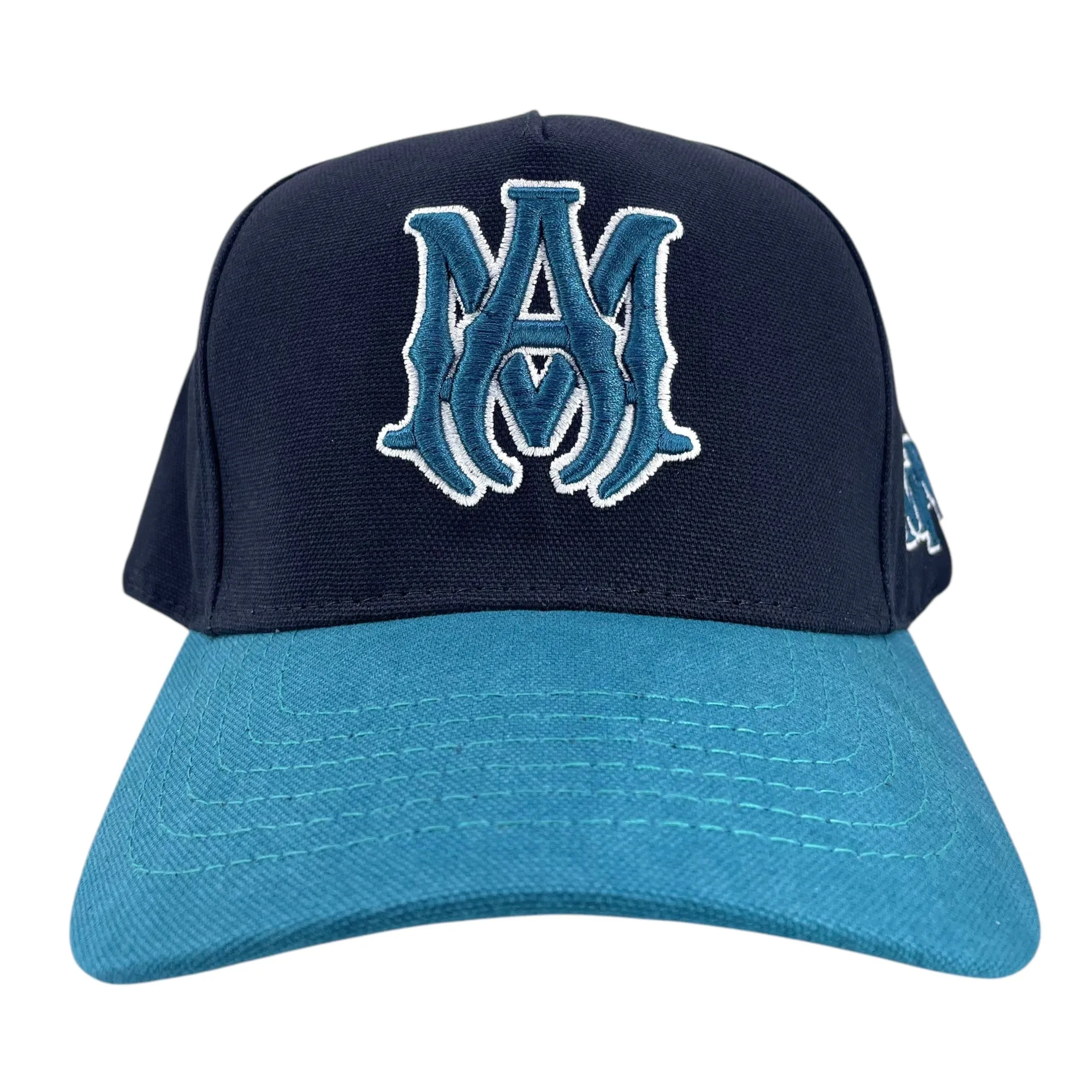 Amiri M.A Full Canvas Trucker Black Teal