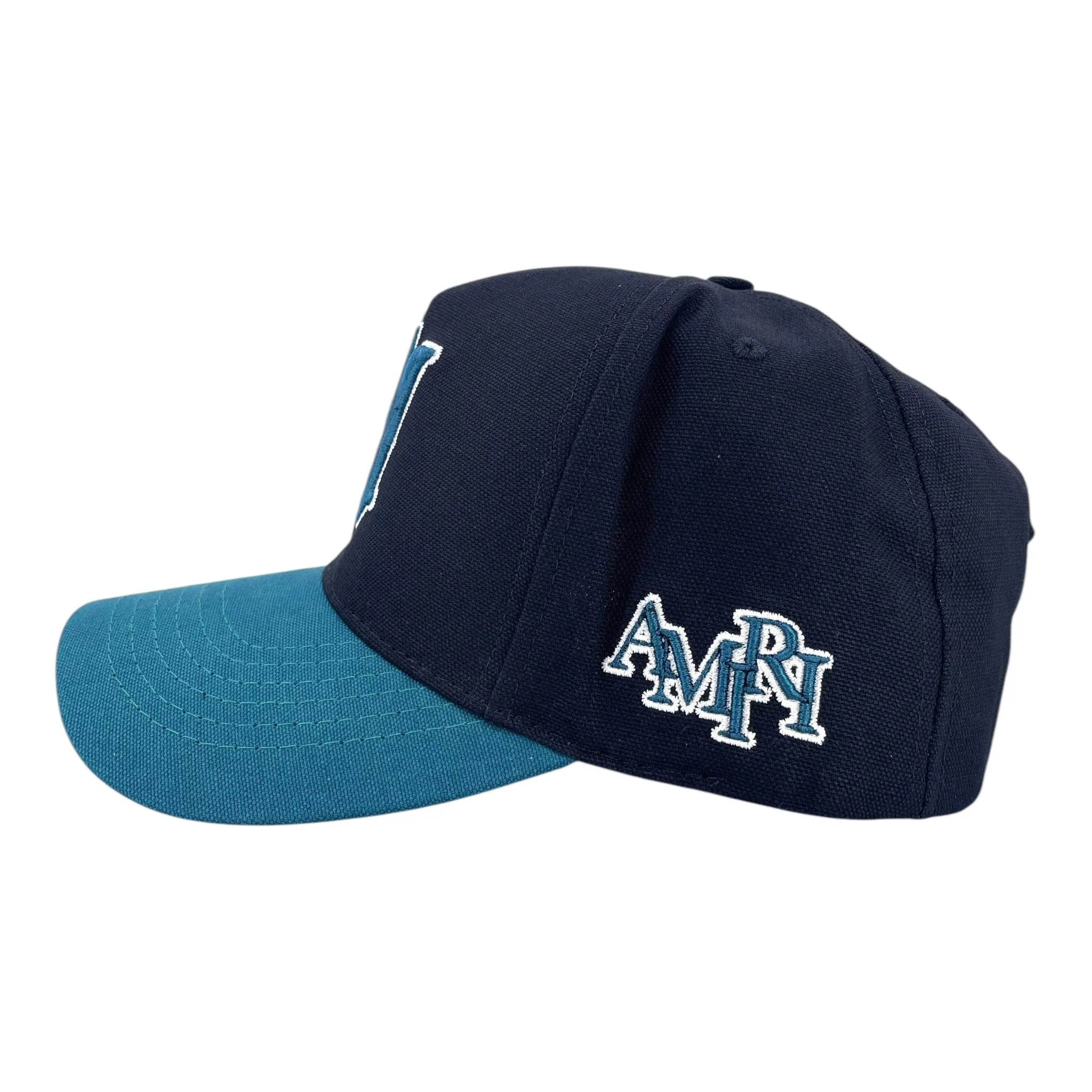 Amiri M.A Full Canvas Trucker Black Teal