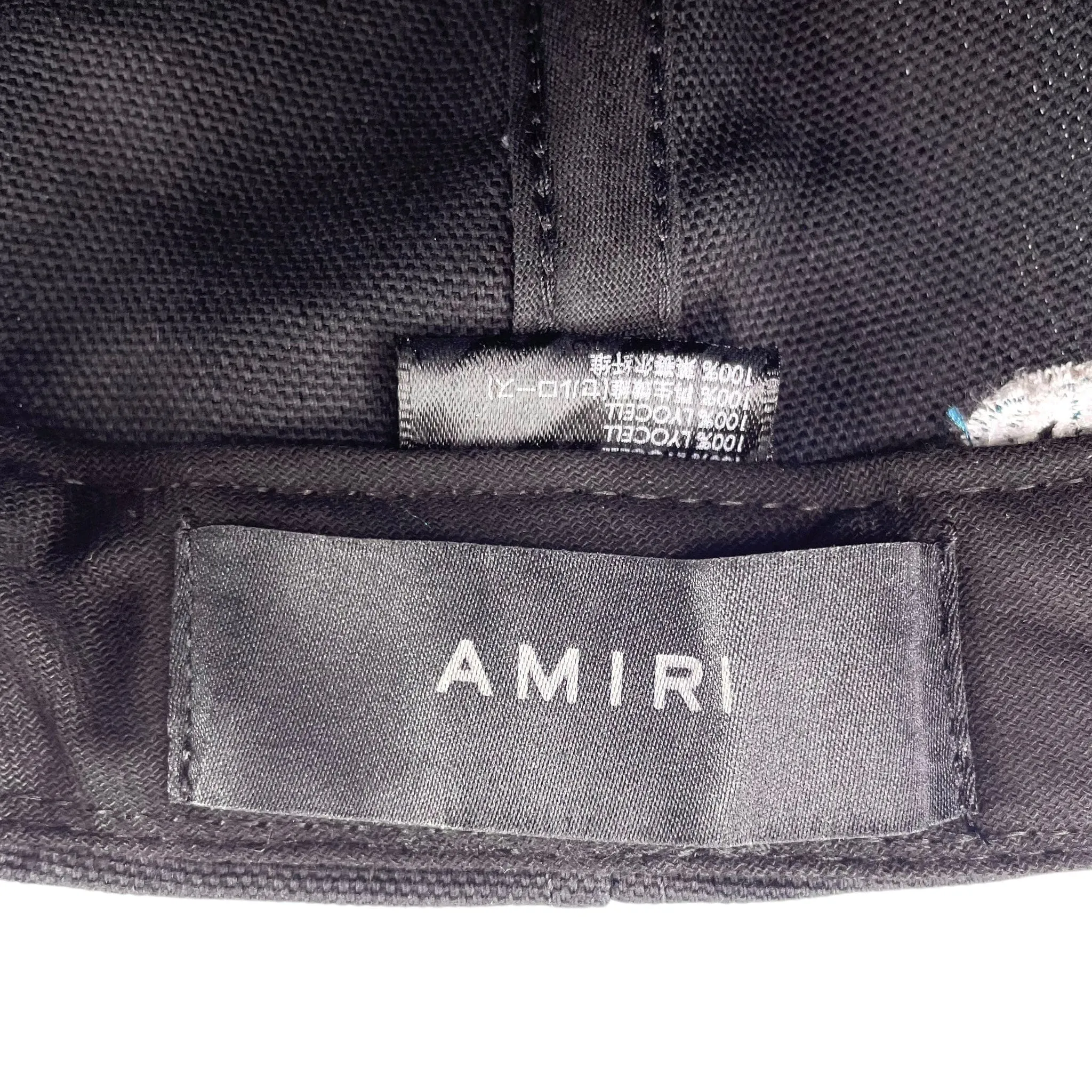 Amiri M.A Full Canvas Trucker Black Teal