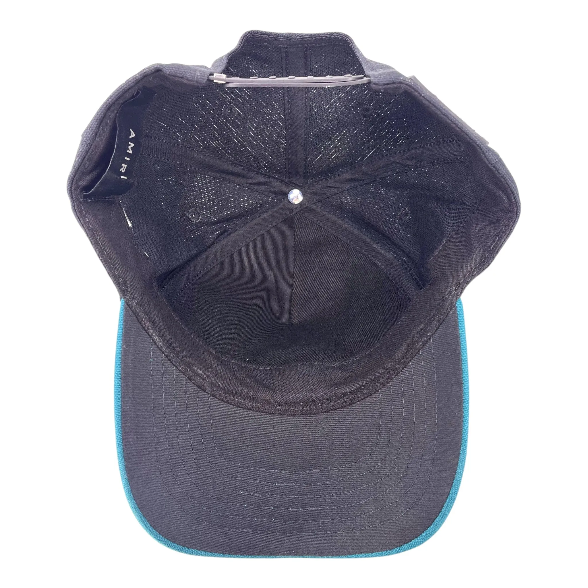 Amiri M.A Full Canvas Trucker Black Teal