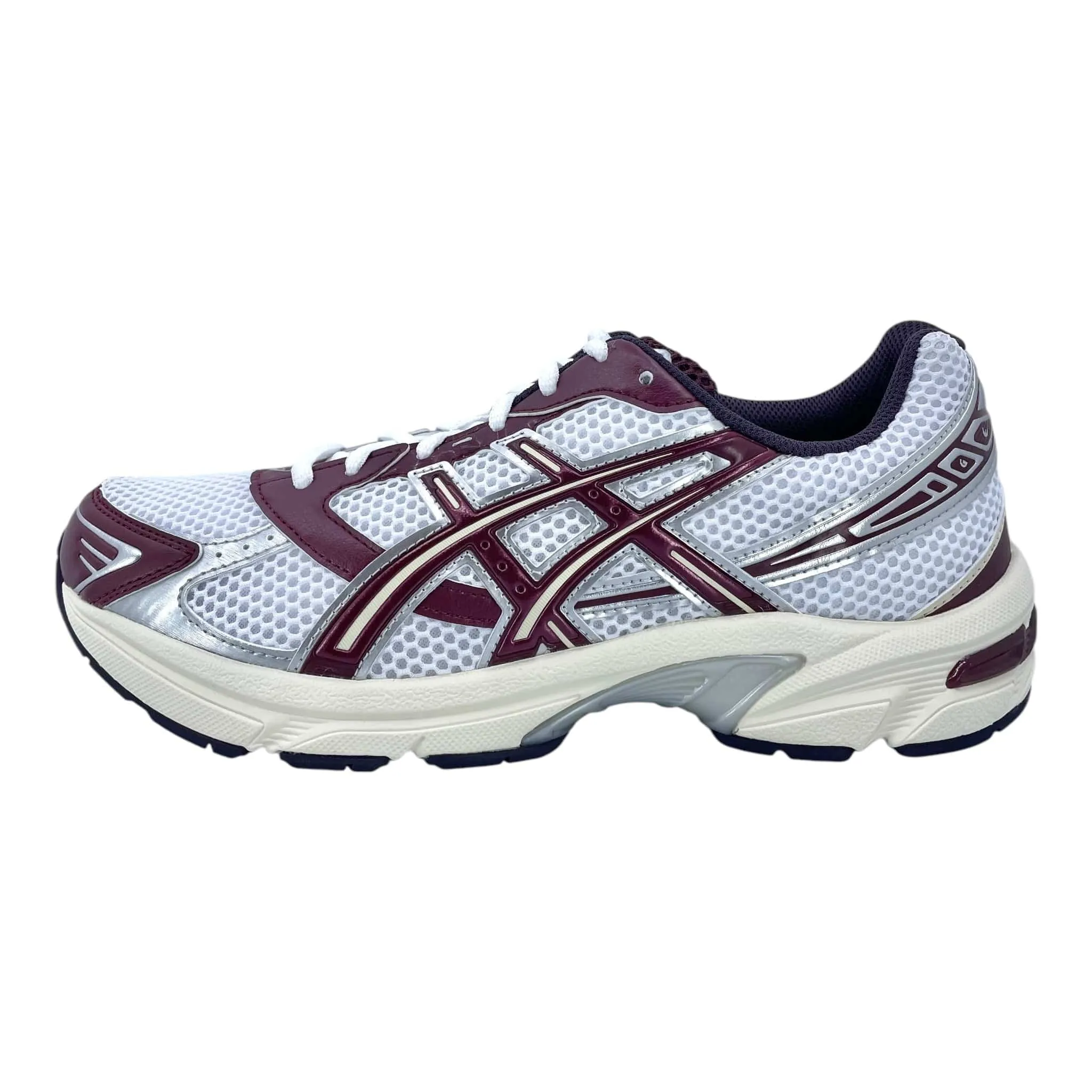 ASICS Gel-1130 White Maroon Banner