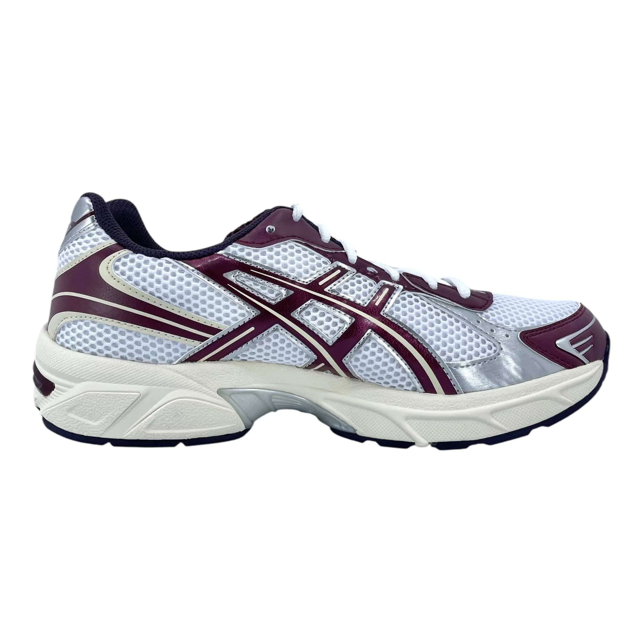 ASICS Gel-1130 White Maroon Banner