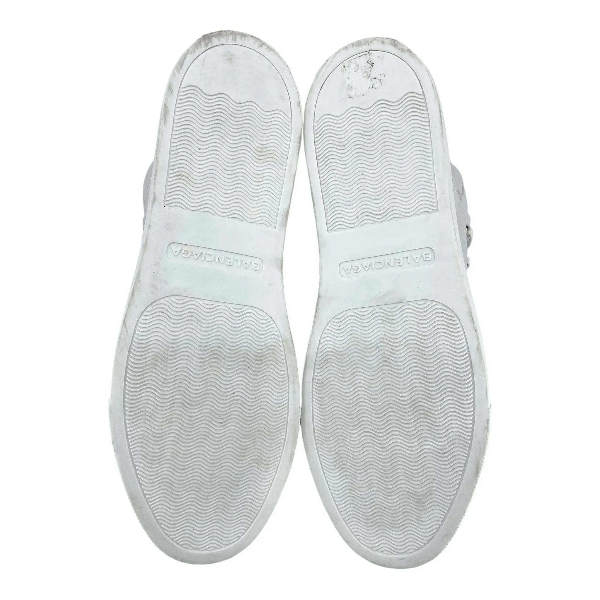 Balenciaga Arena Sneaker High Crackle Leather White (W) Pre-Owned
