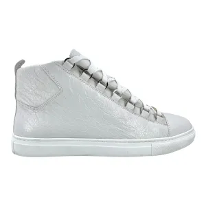 Balenciaga Arena Sneaker High Crackle Leather White (W) Pre-Owned
