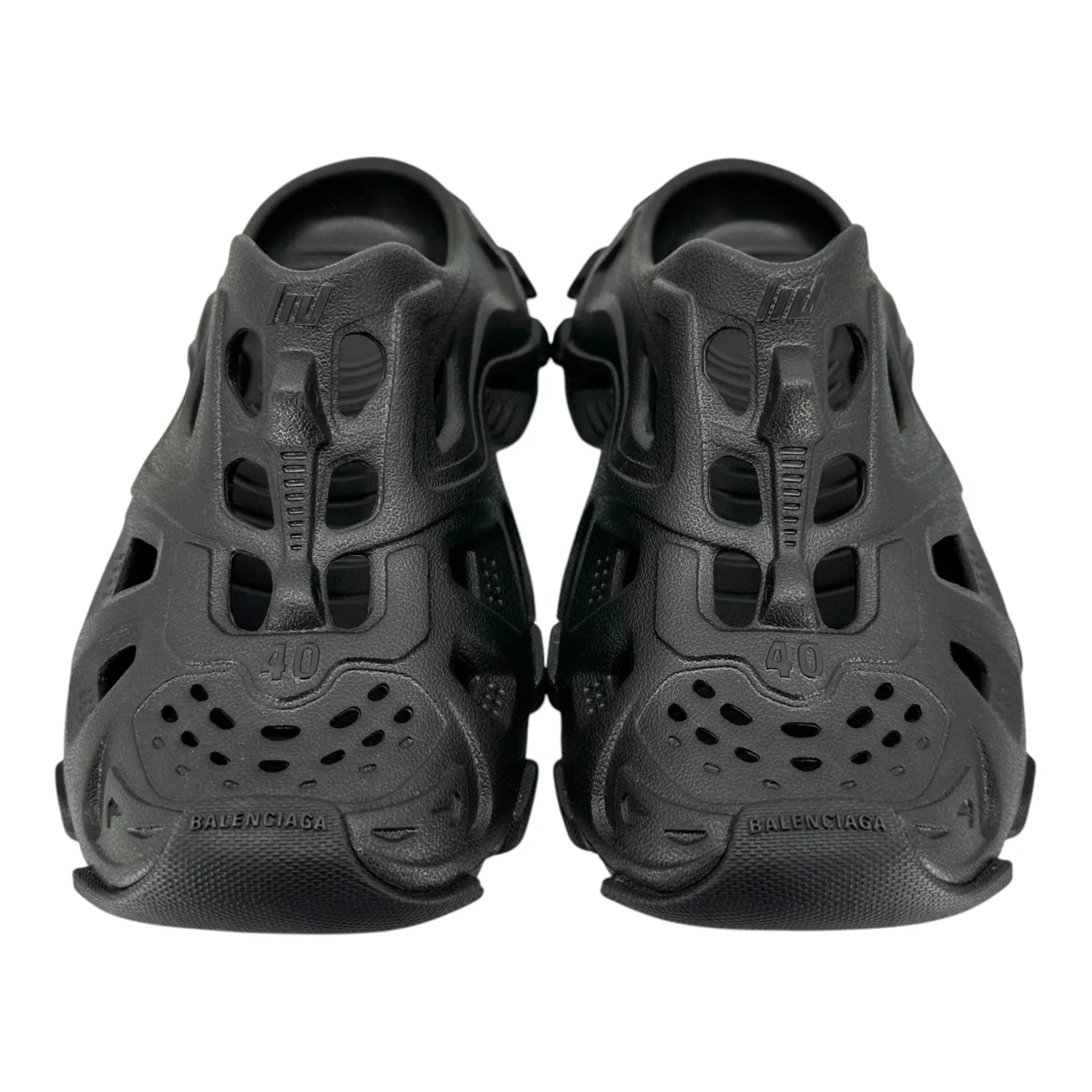 Balenciaga HD Rubber Mule Sandal Black