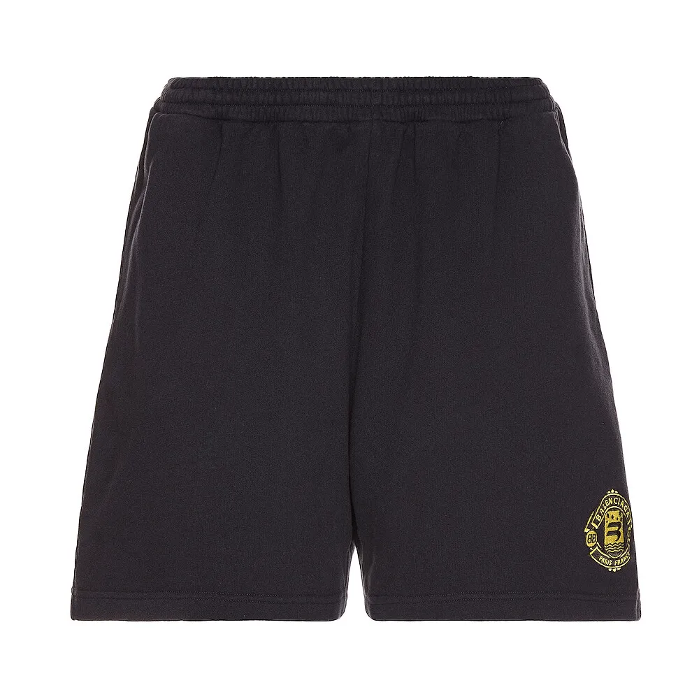 Balenciaga Quest Logo Shorts Navy Blue