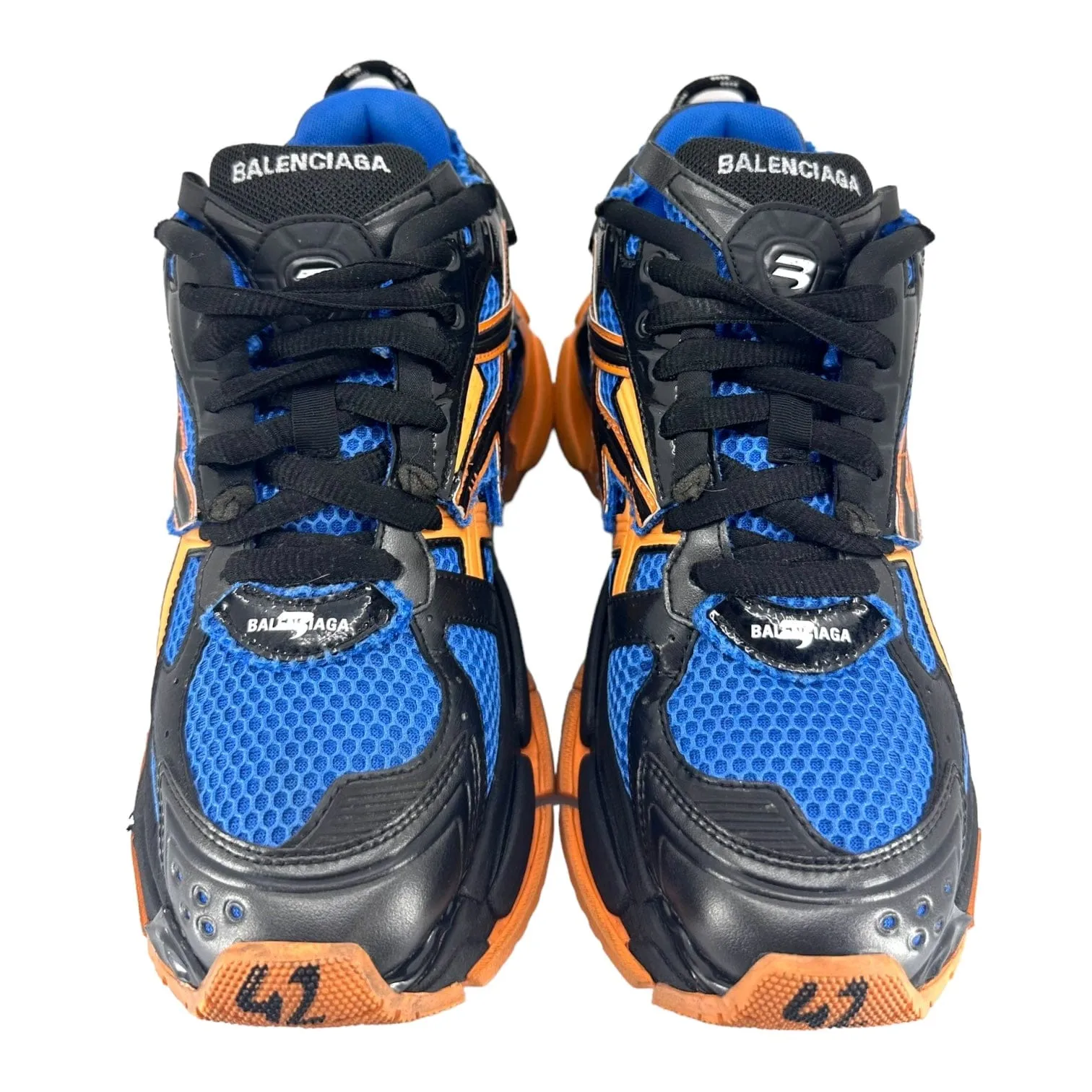 Balenciaga Runner Sneaker Blue Orange Black Pre-Owned