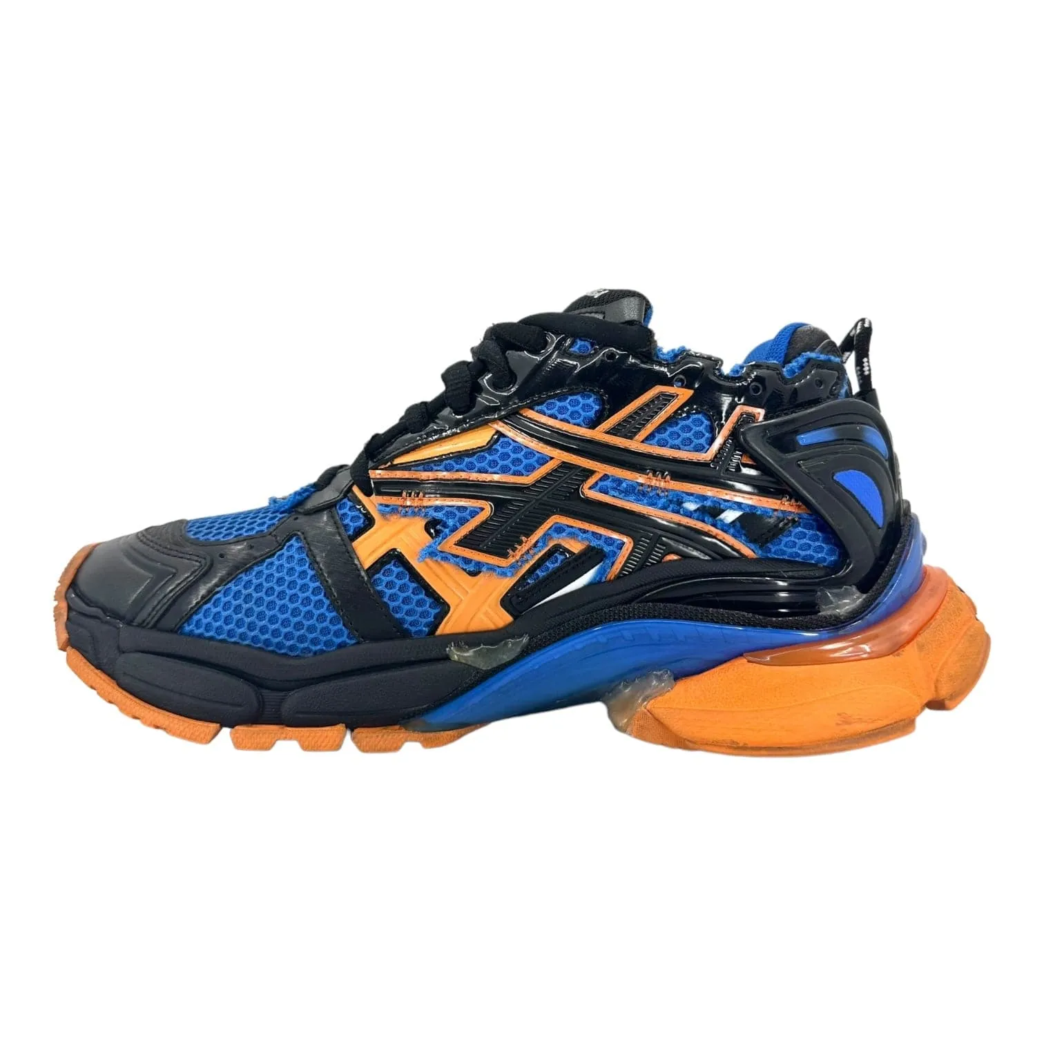 Balenciaga Runner Sneaker Blue Orange Black Pre-Owned