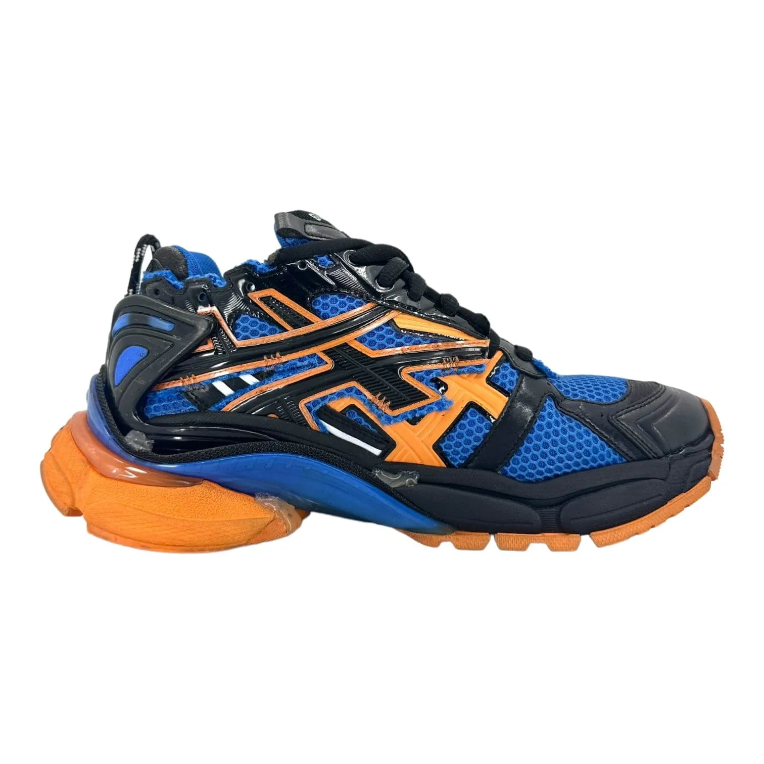 Balenciaga Runner Sneaker Blue Orange Black Pre-Owned