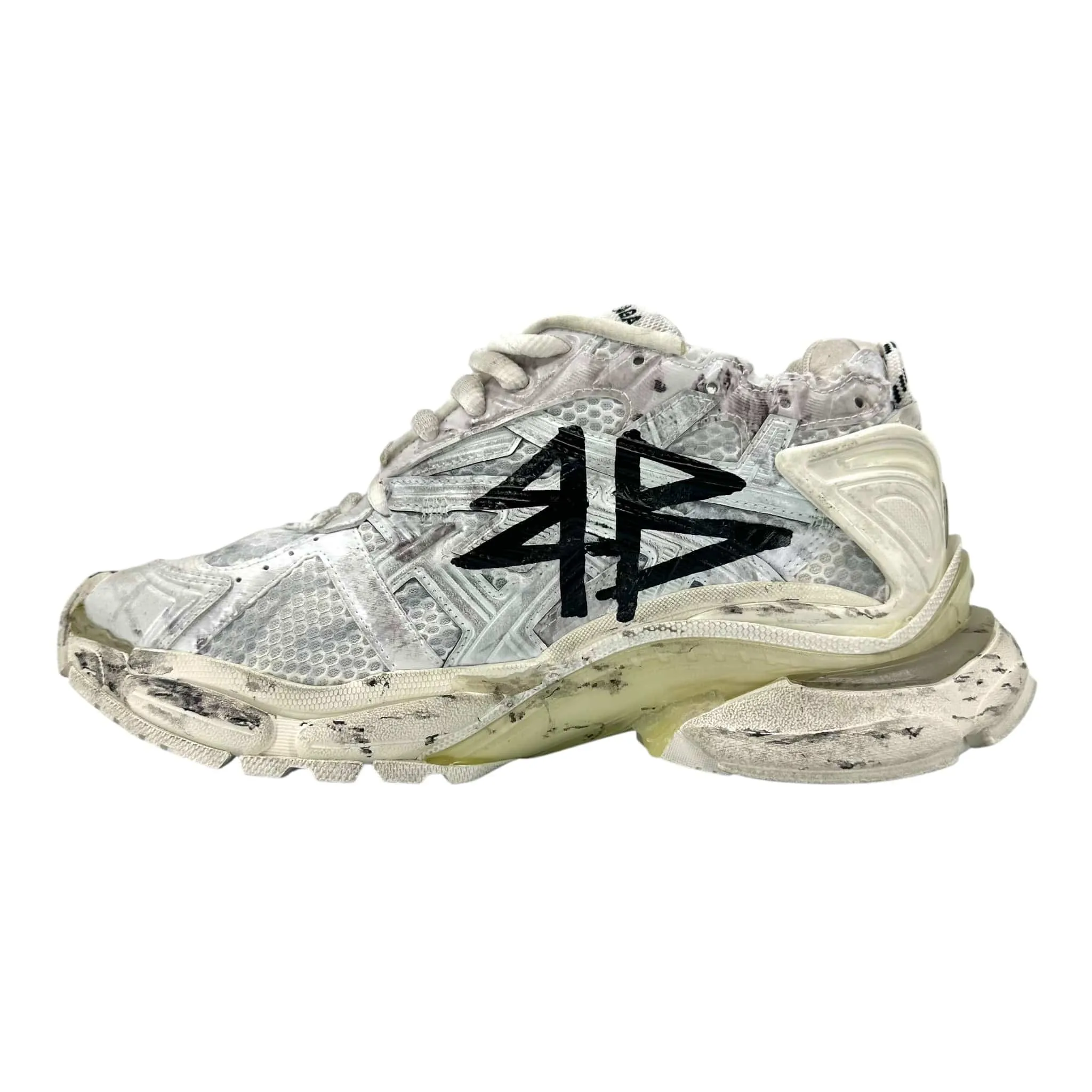 Balenciaga Runner Sneaker Graffiti White Multi