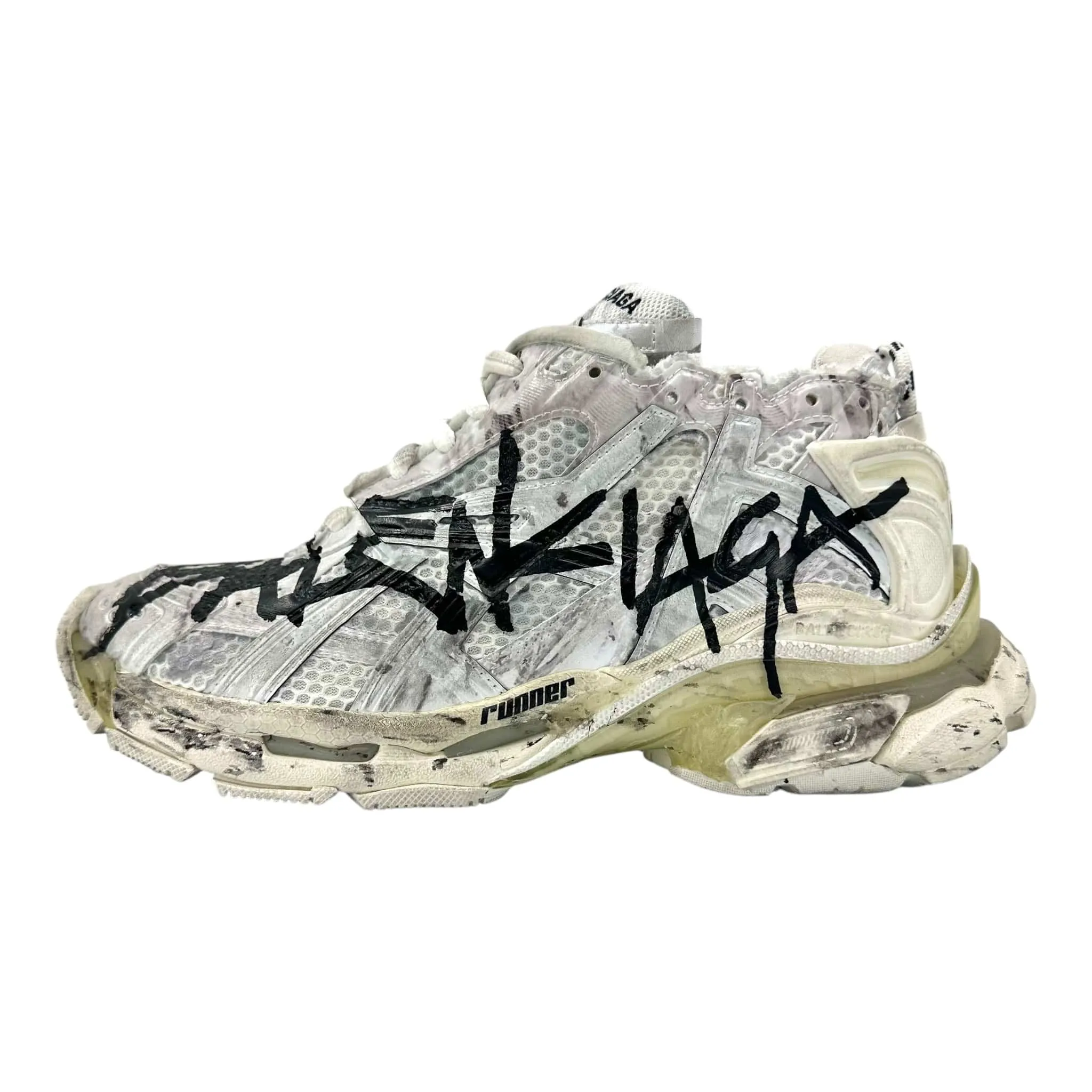 Balenciaga Runner Sneaker Graffiti White Multi