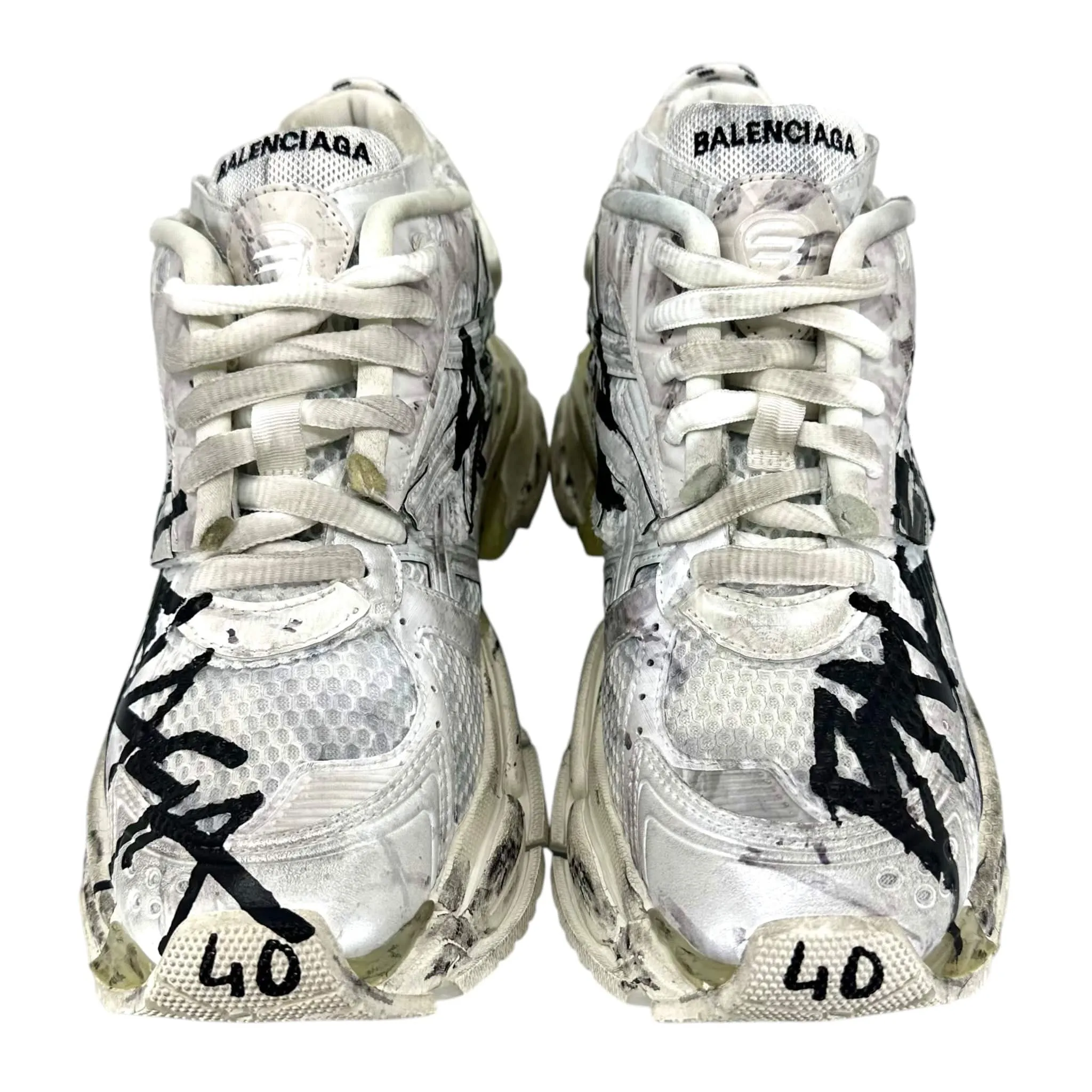 Balenciaga Runner Sneaker Graffiti White Multi