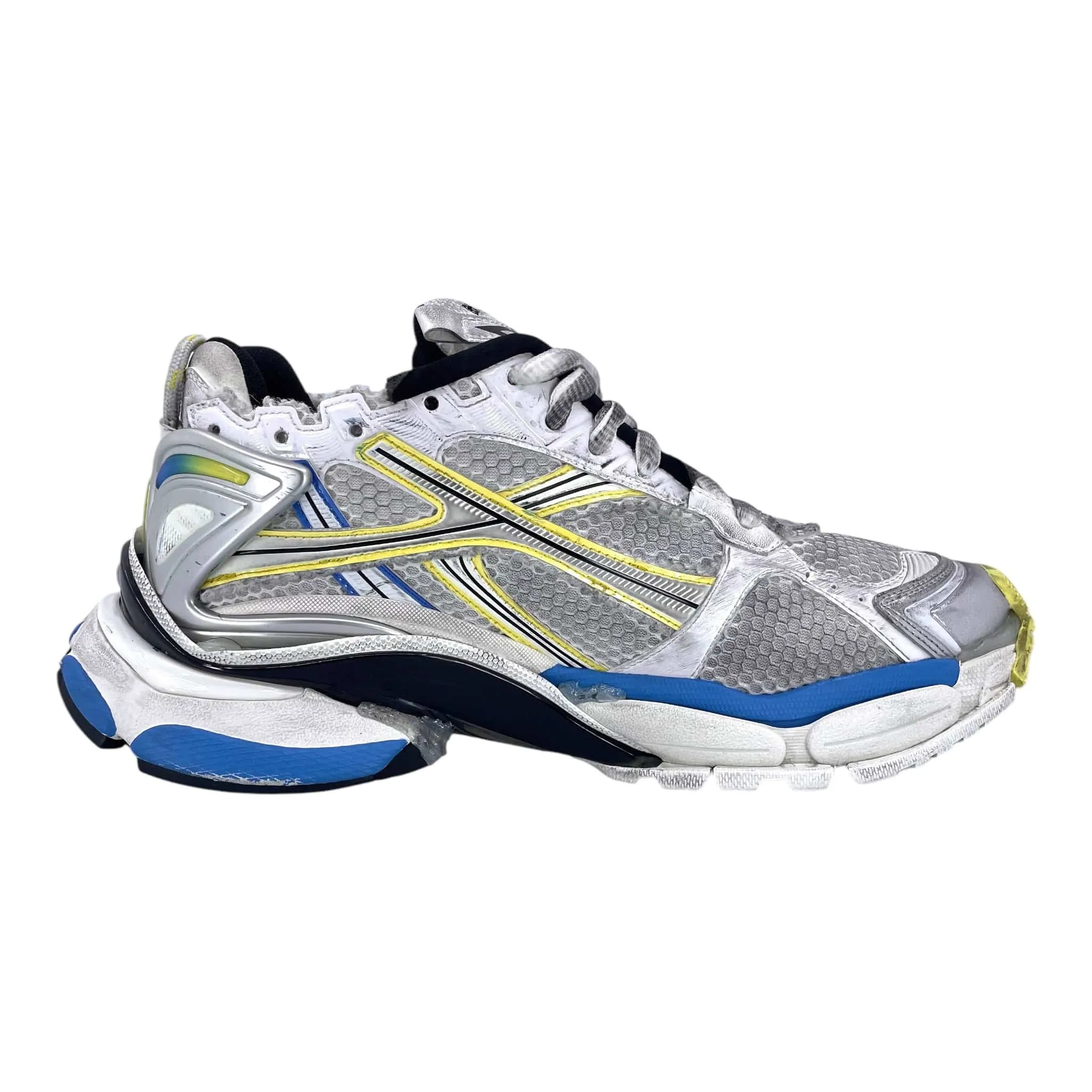 Balenciaga Runner Sneaker White Yellow Blue Pre-Owned