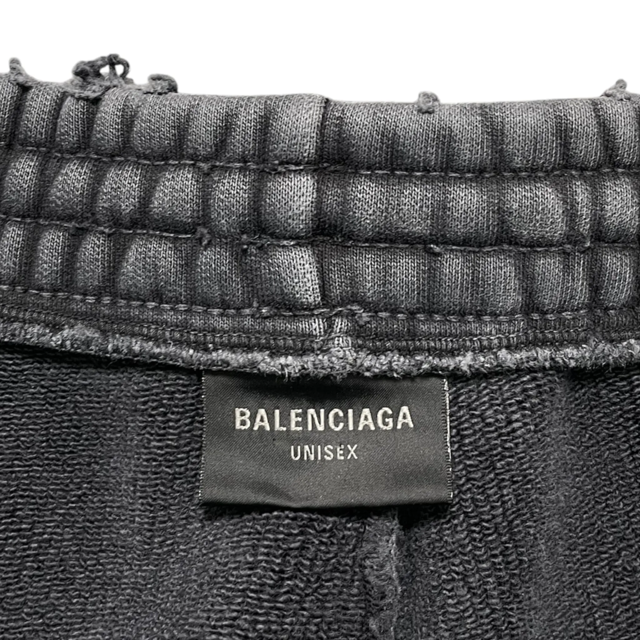 Balenciaga Slogan Sweatpants Steel Blue Pre-Owned