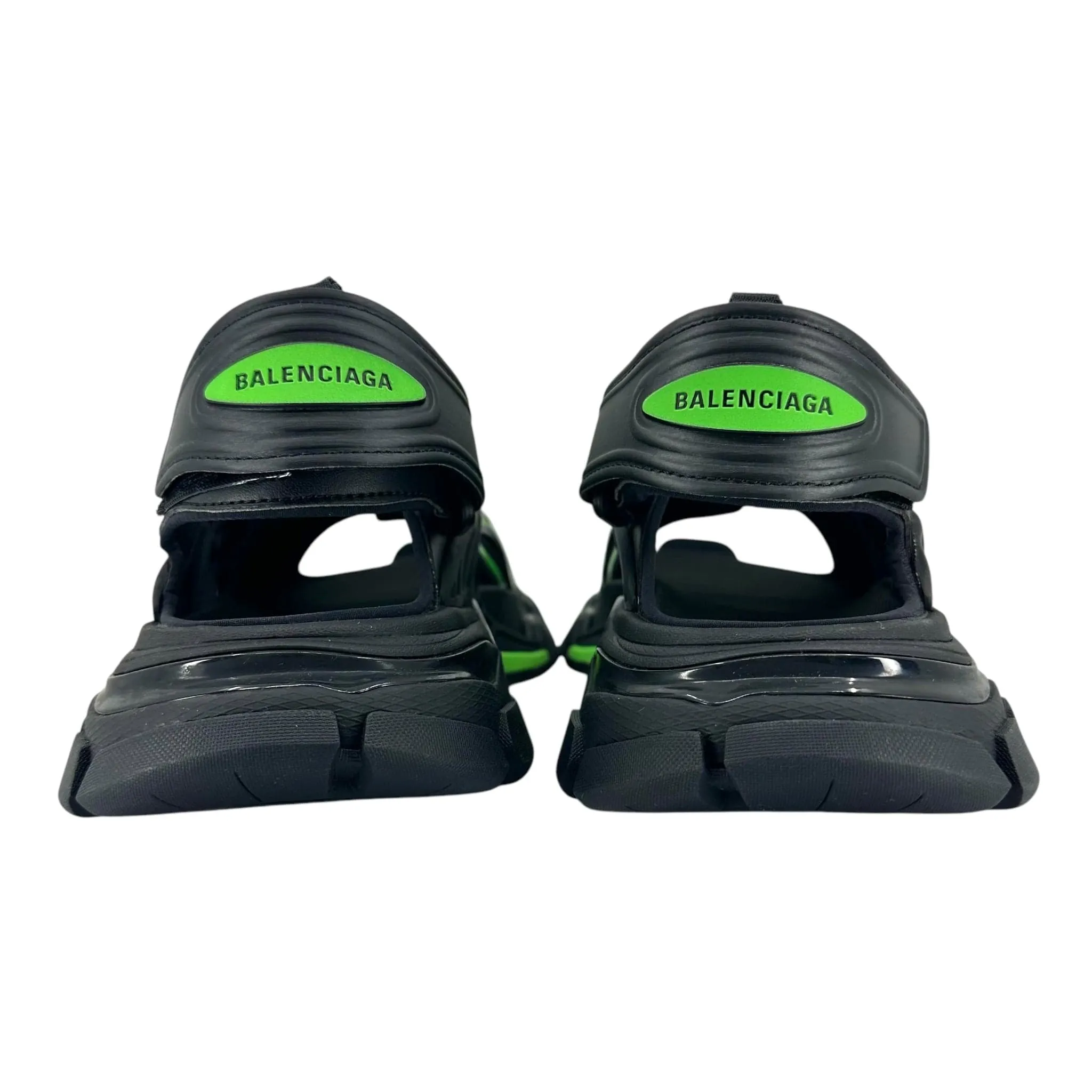 Balenciaga Track Sandal Black Fluo Green