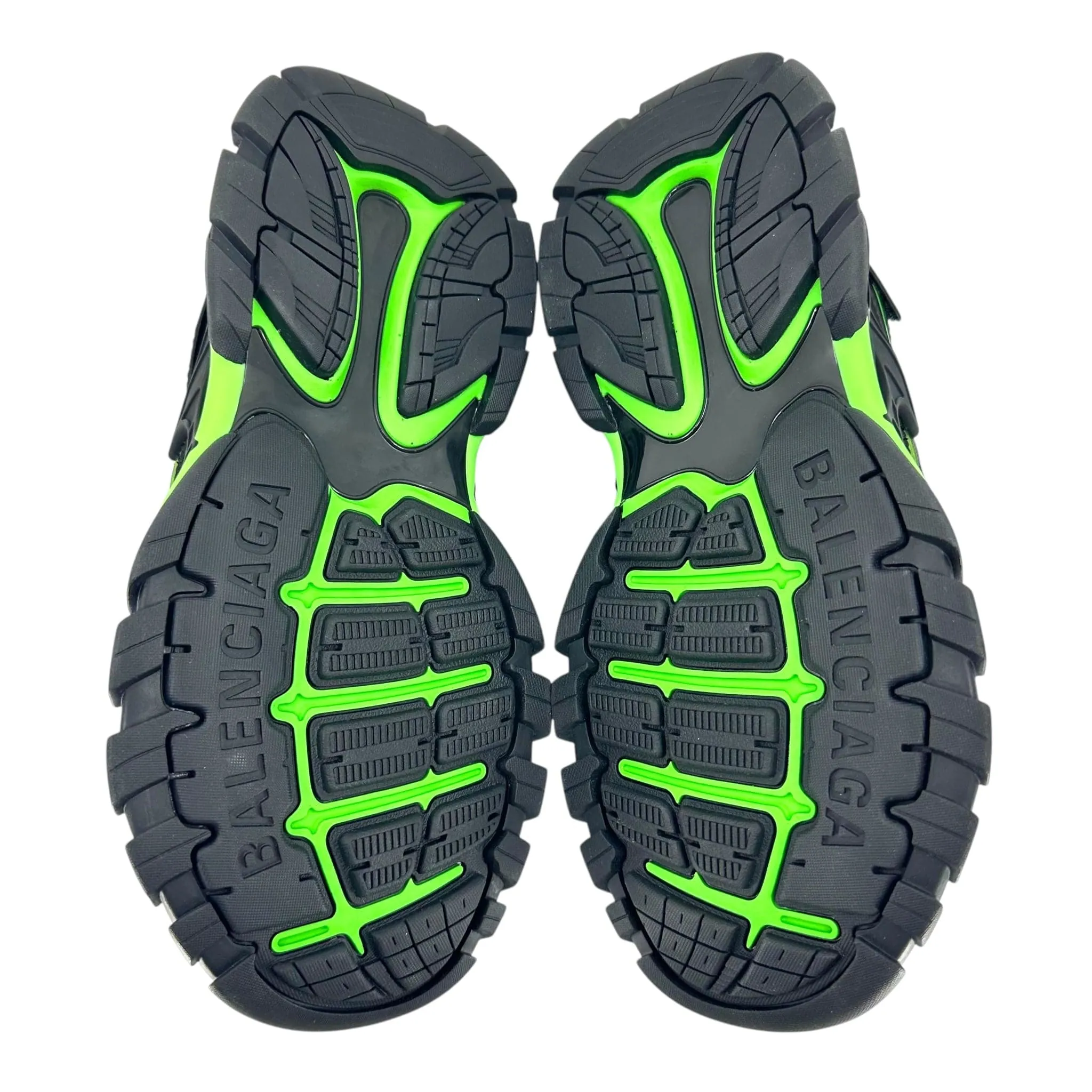 Balenciaga Track Sandal Black Fluo Green