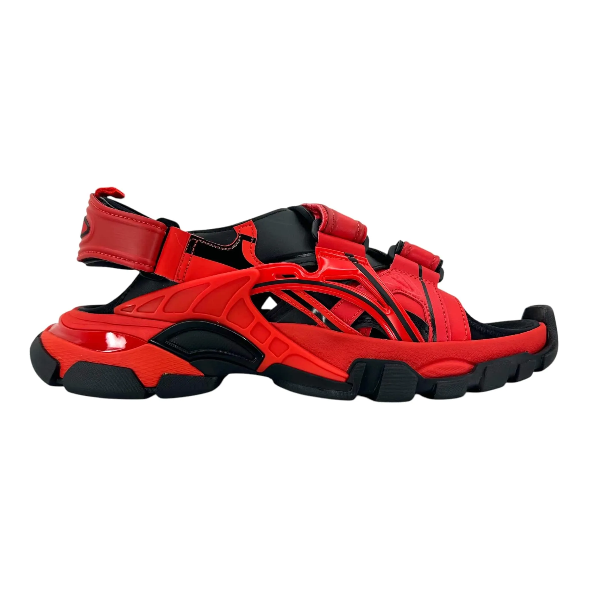 Balenciaga Track Sandal Red Black